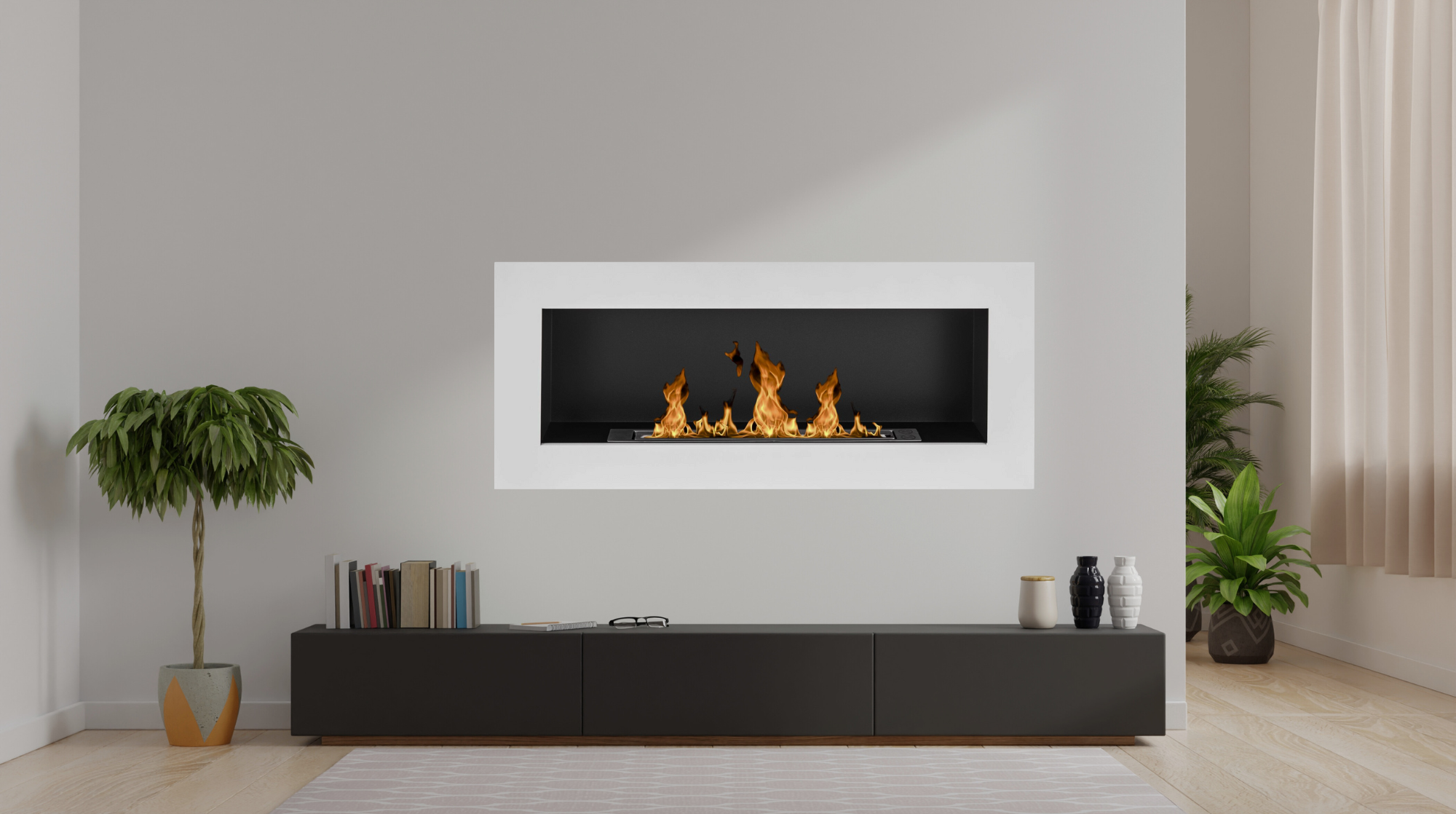 Reo BOX W Bio Ethanol Wandhaard 90 cm – afbeelding 5