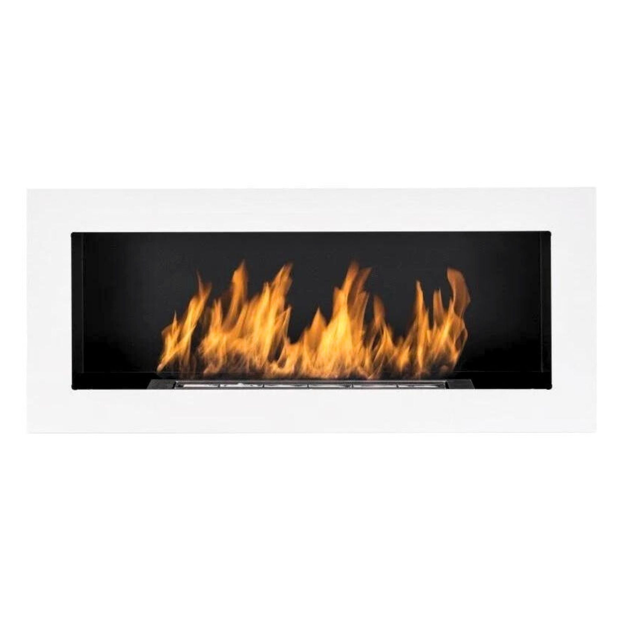 Rea Wit Bio ethanol Inbouw - Wandhaard 90 cm – afbeelding 1
