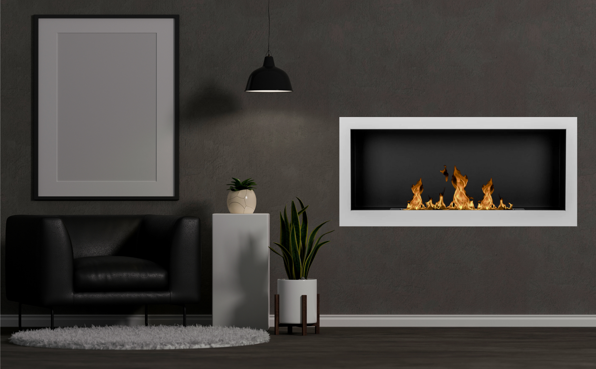 S-line W Bio Ethanol Wandhaard 90 cm – afbeelding 3