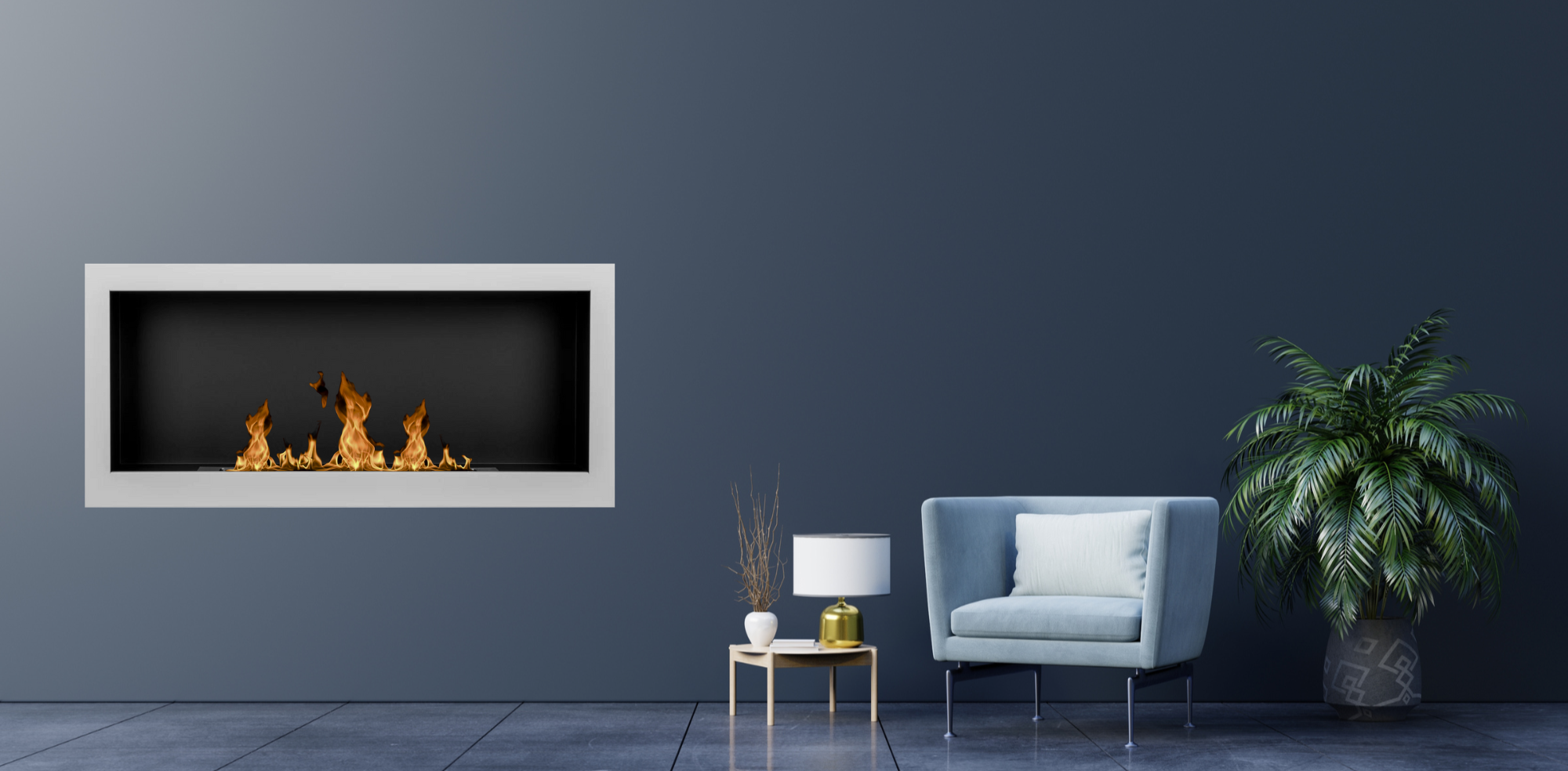 S-line W Bio Ethanol Wandhaard 90 cm – afbeelding 4