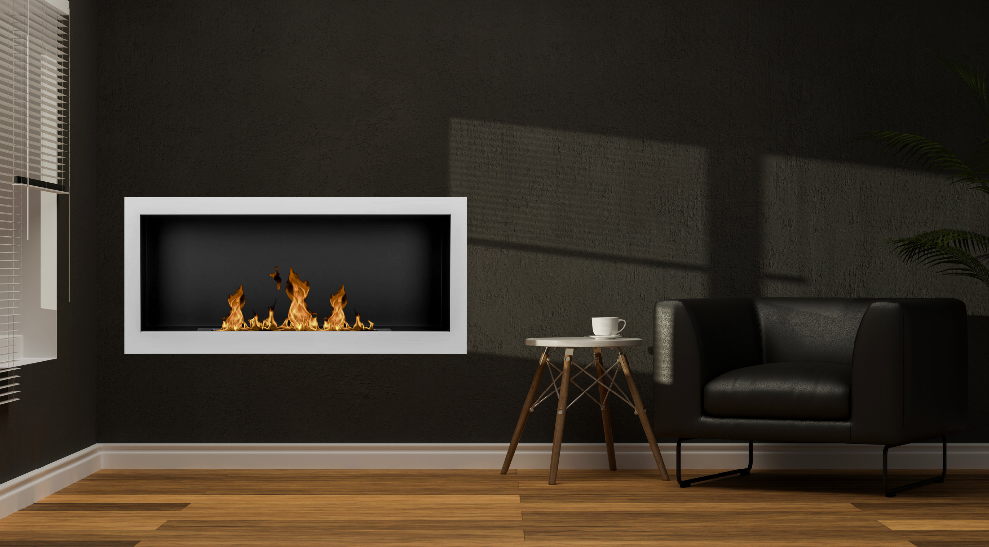 S-line W Bio Ethanol Wandhaard 90 cm – afbeelding 2
