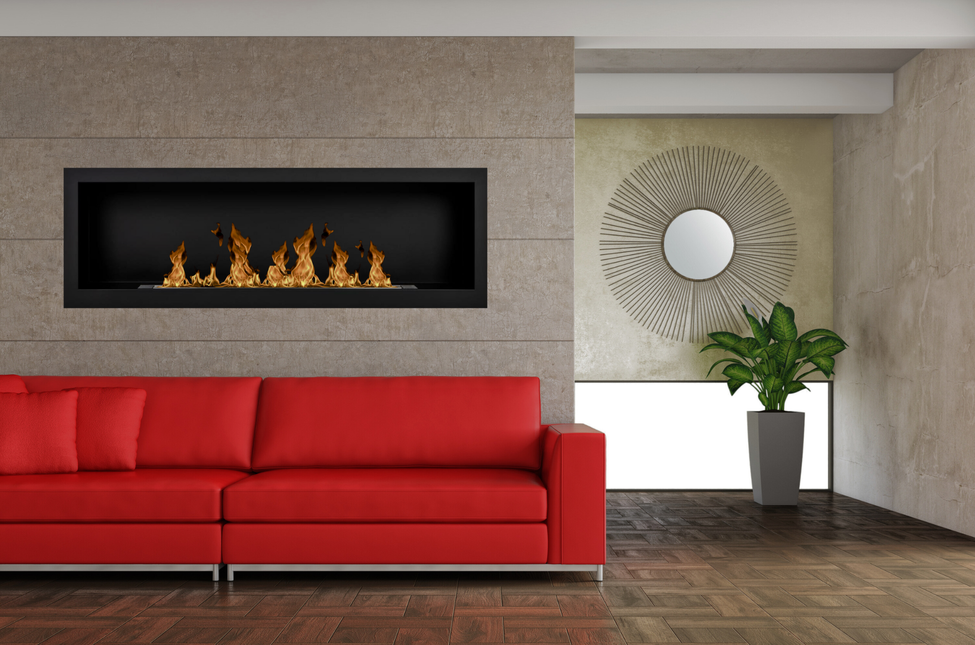 S-line Z Bio Ethanol Wandhaard 120 cm – afbeelding 4
