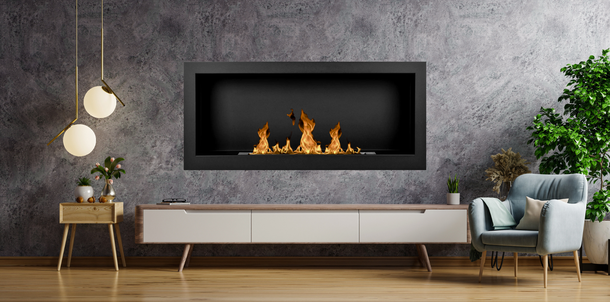 S-line Z Bio Ethanol Wandhaard 90 cm – afbeelding 5