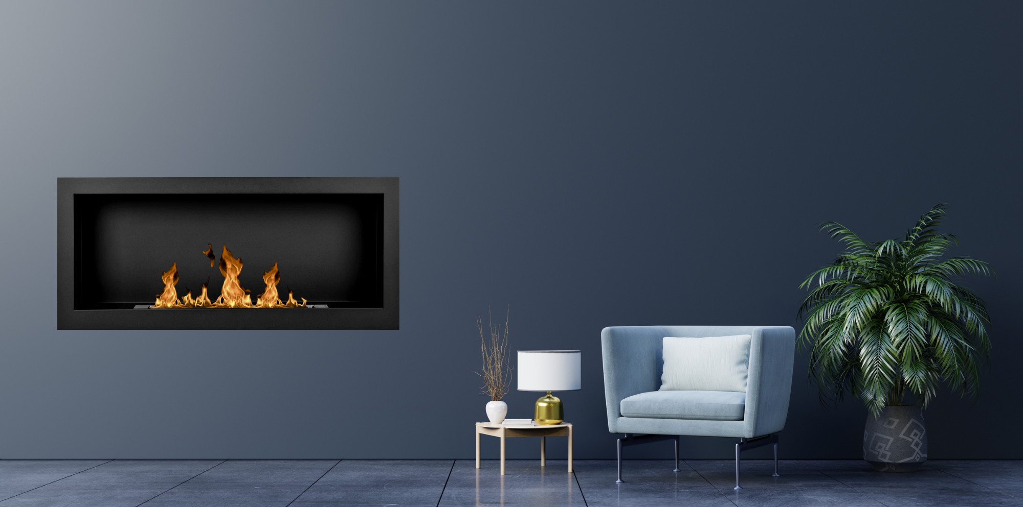 S-line Z Bio Ethanol Wandhaard 90 cm – afbeelding 4