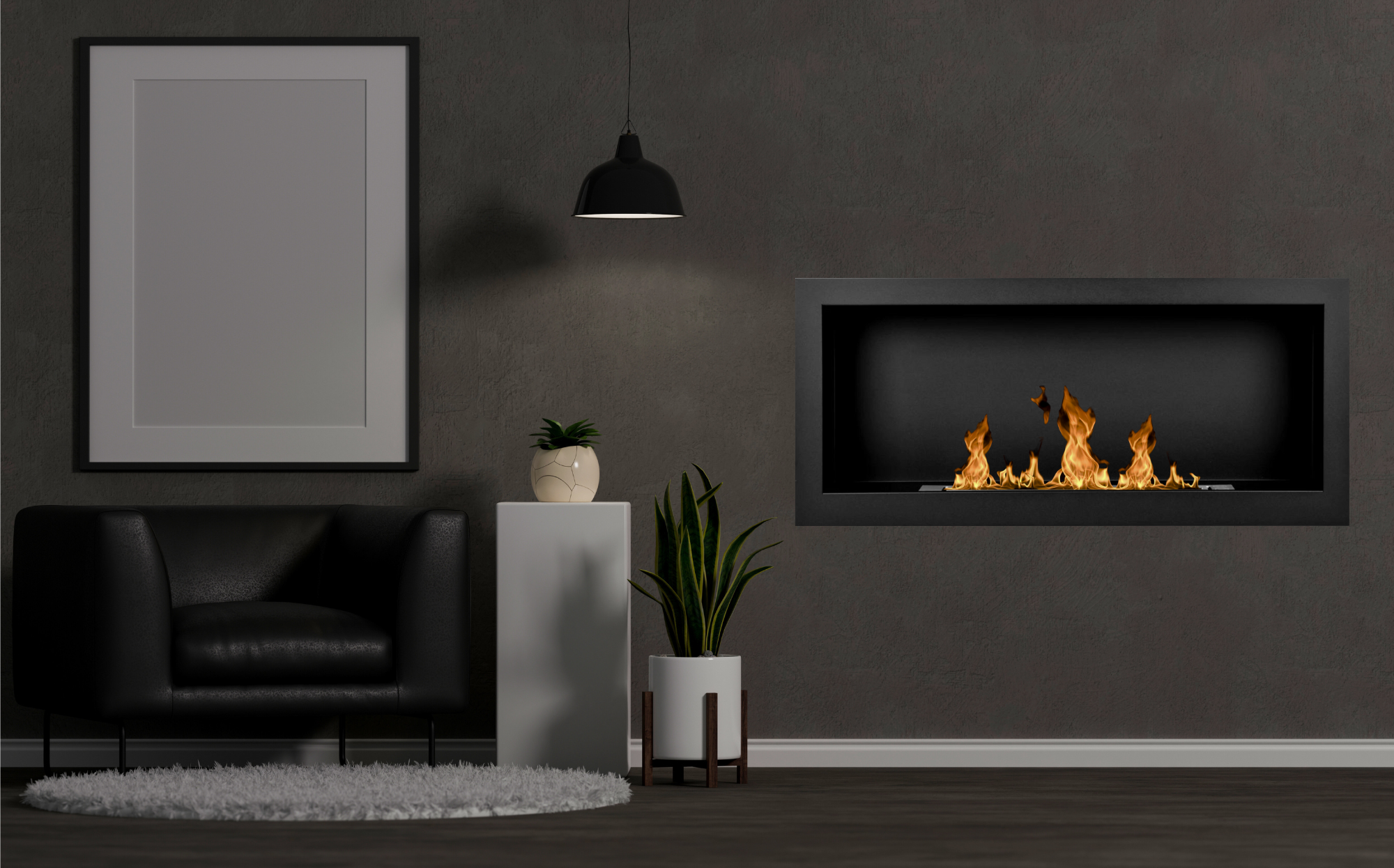 S-line Z Bio Ethanol Wandhaard 90 cm – afbeelding 3