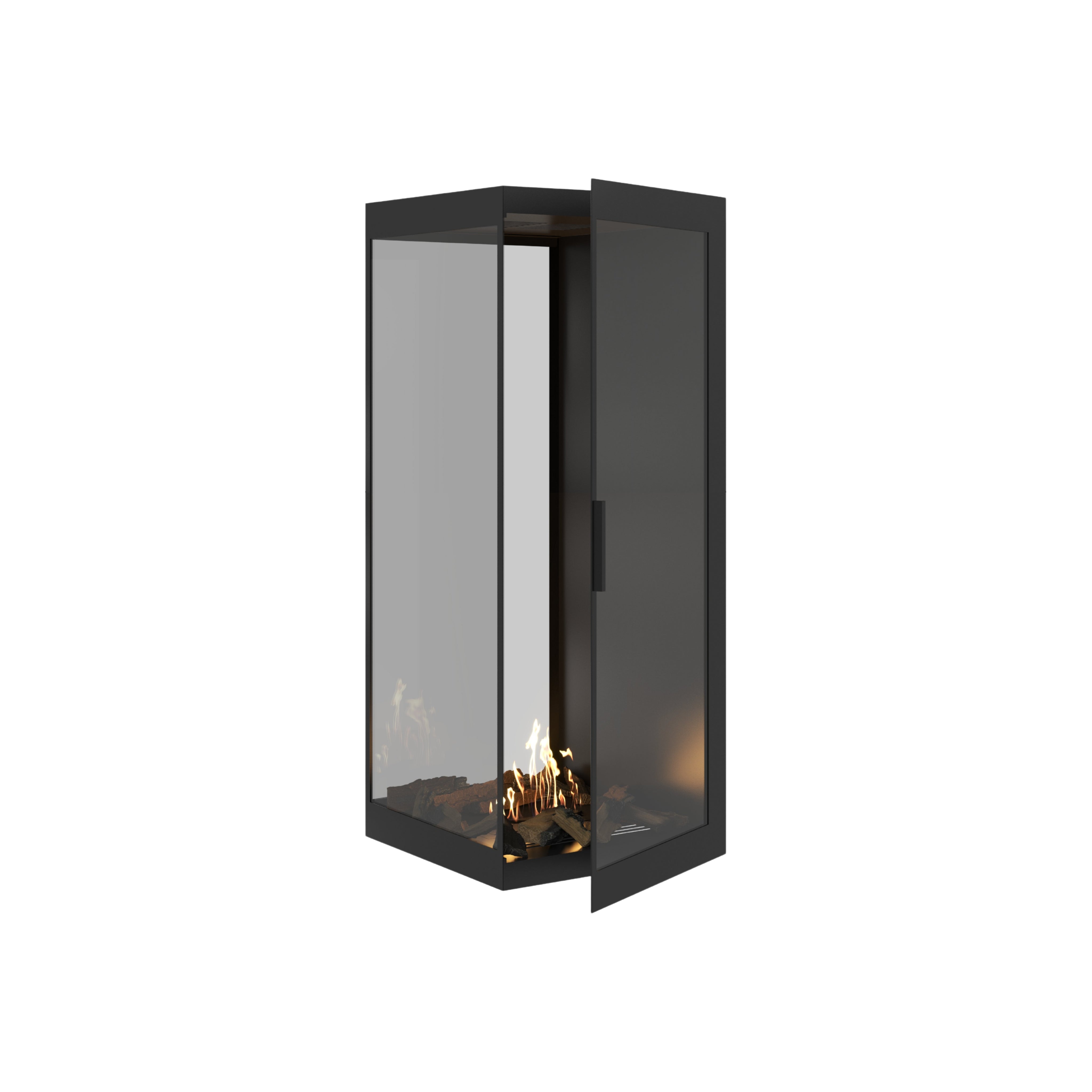 Saint roomdivider met volle glaswand 50×100 cm — vooraanzicht