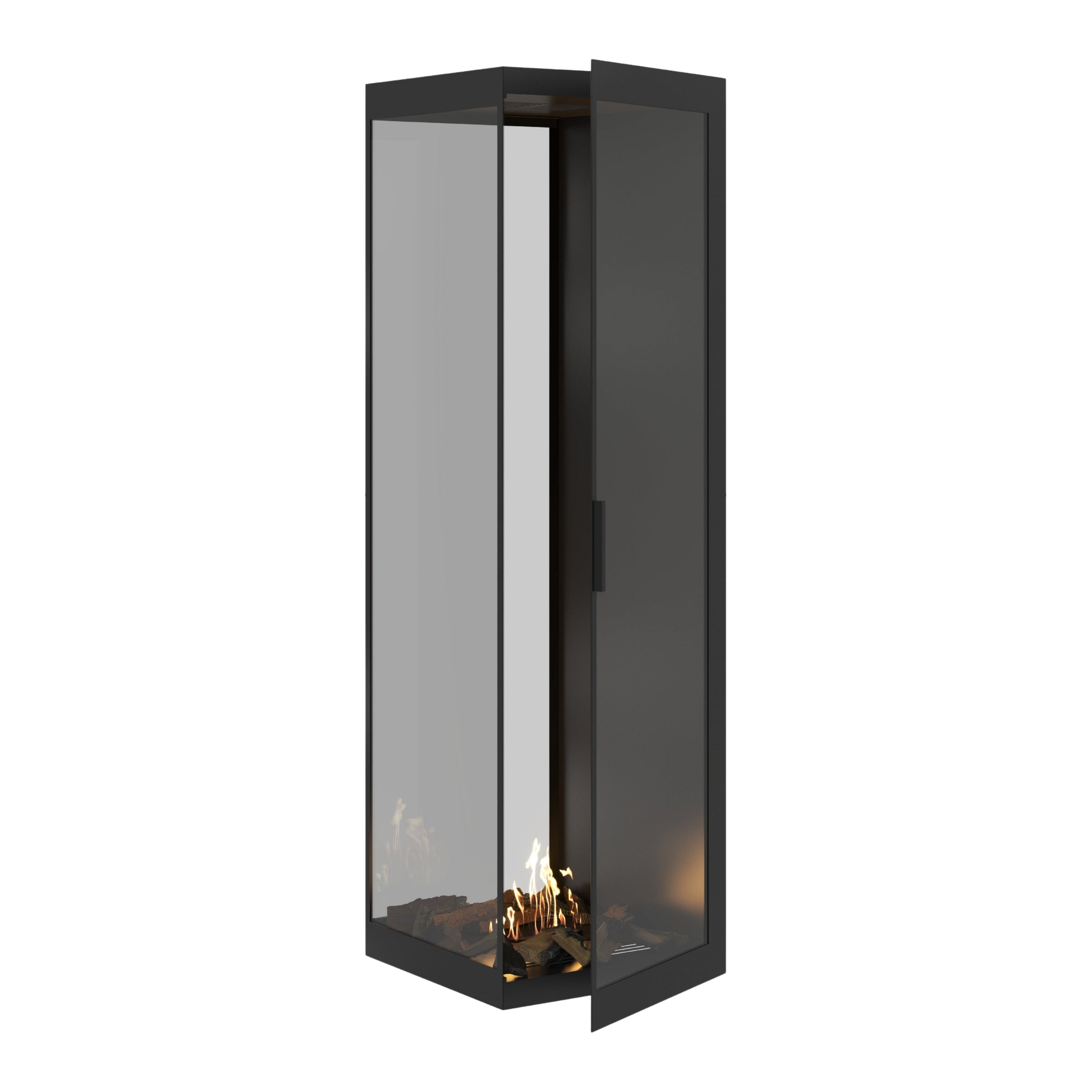 Saint roomdivider met volle glaswand 50×180 cm — vooraanzicht