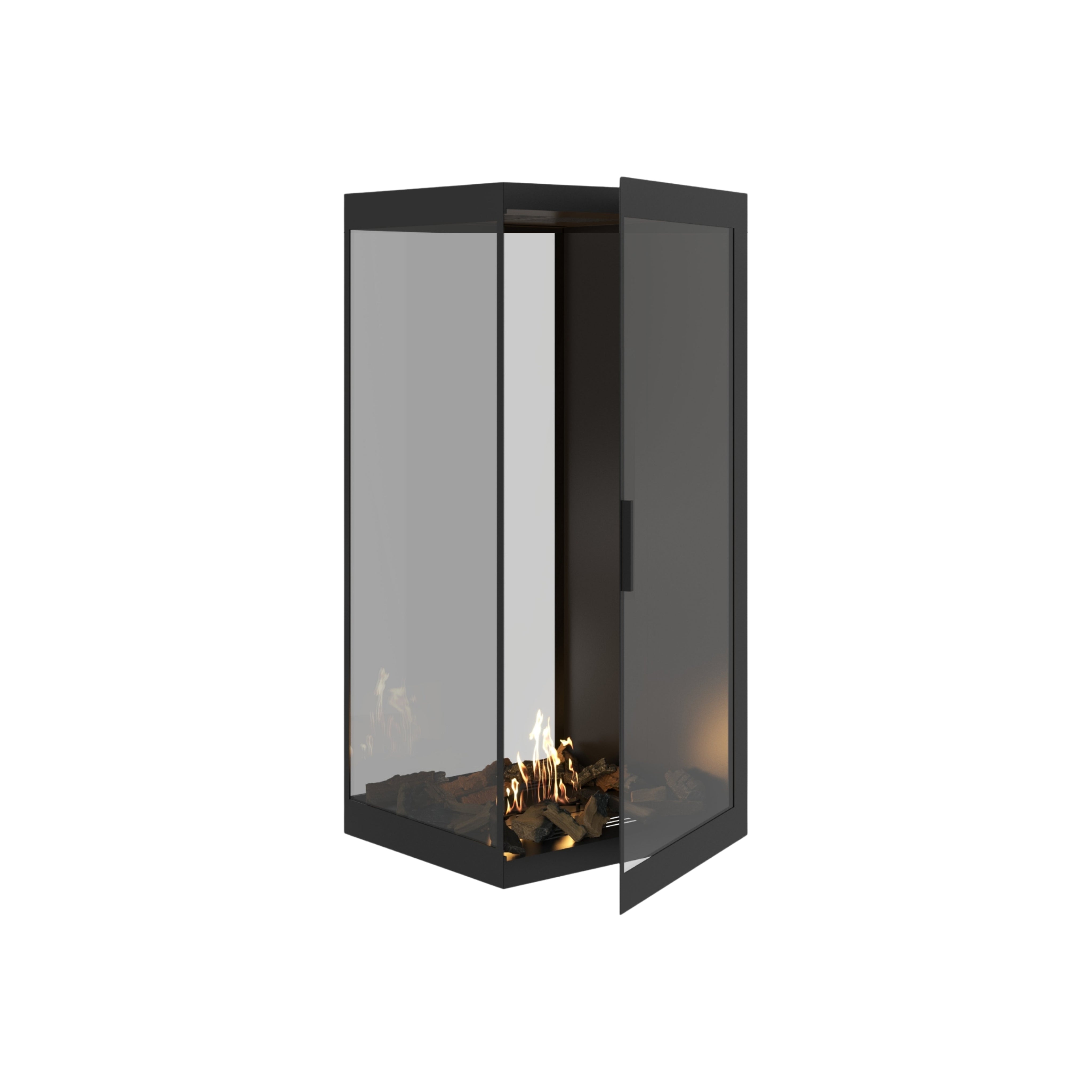 Saint roomdivider met volle glaswand 60×100 cm — vooraanzicht