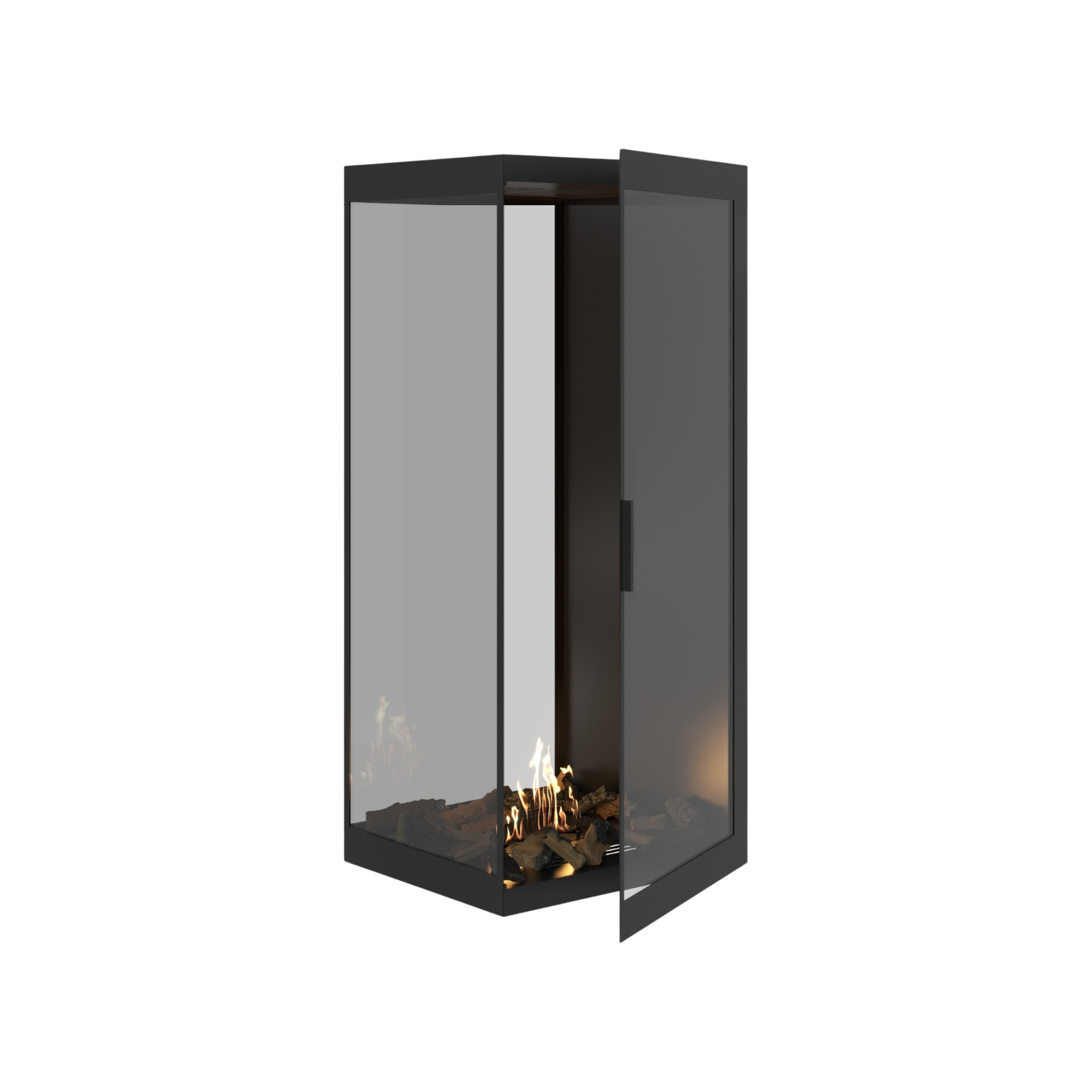 Saint roomdivider met volle glaswand 60×120 cm — vooraanzicht