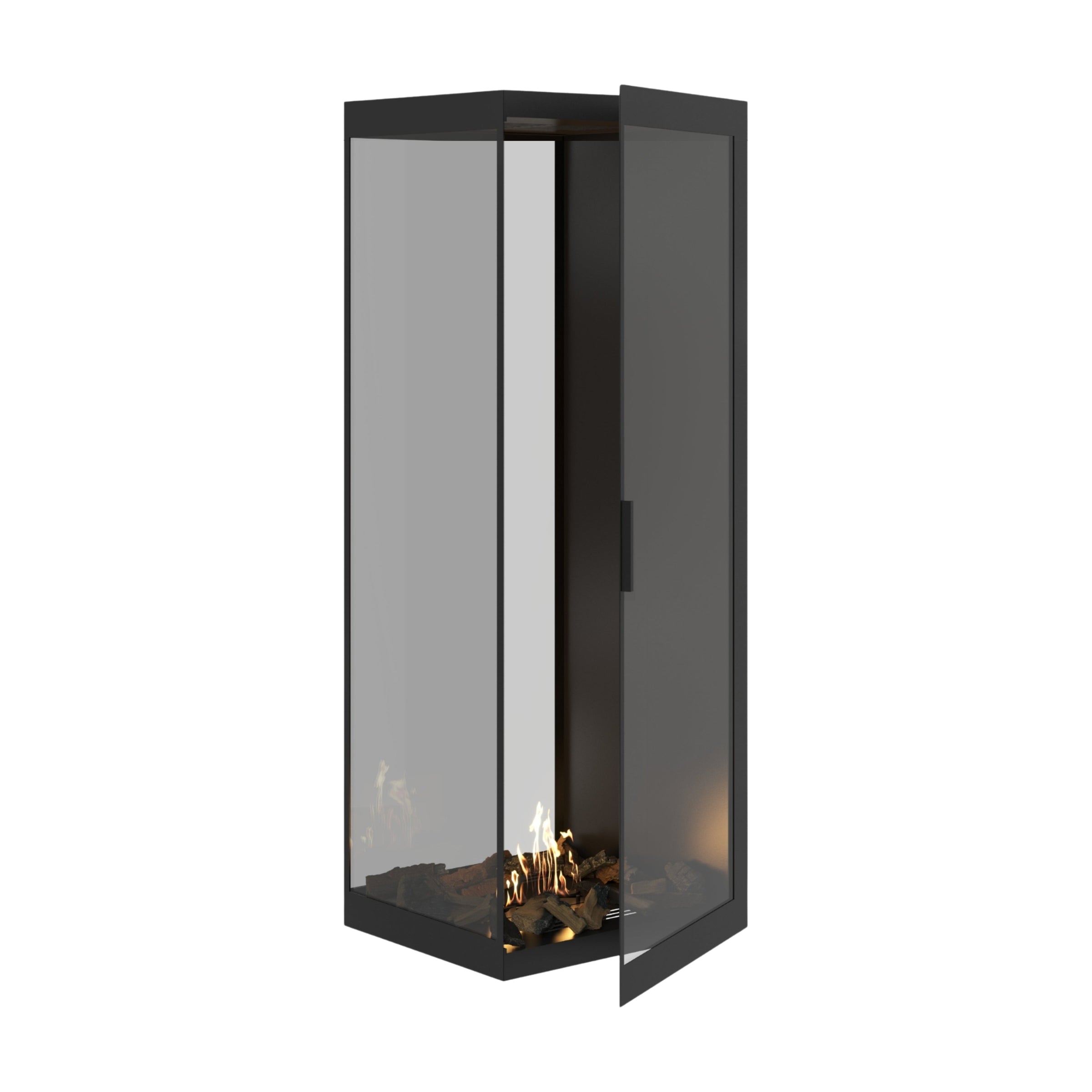 Saint roomdivider met volle glaswand 60×160 cm — vooraanzicht