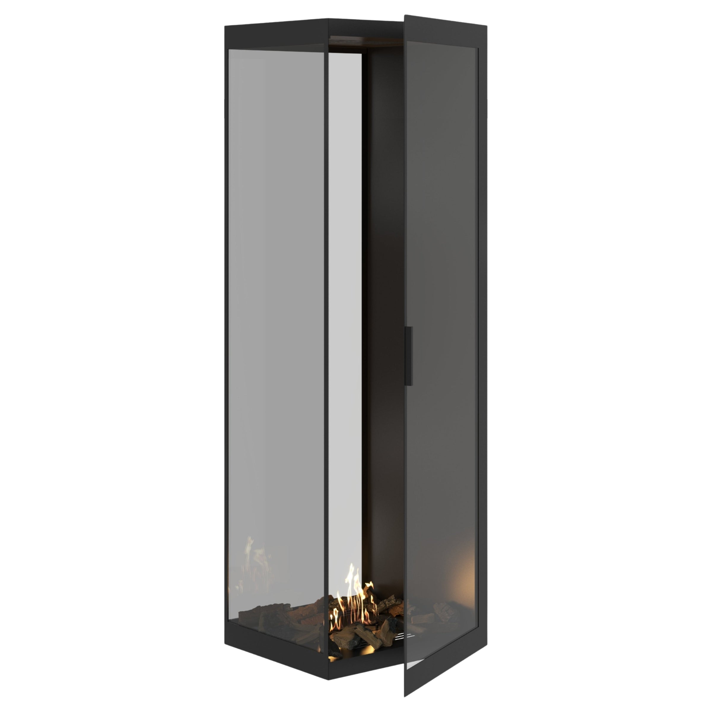 Saint roomdivider met volle glaswand 60×200 cm — vooraanzicht