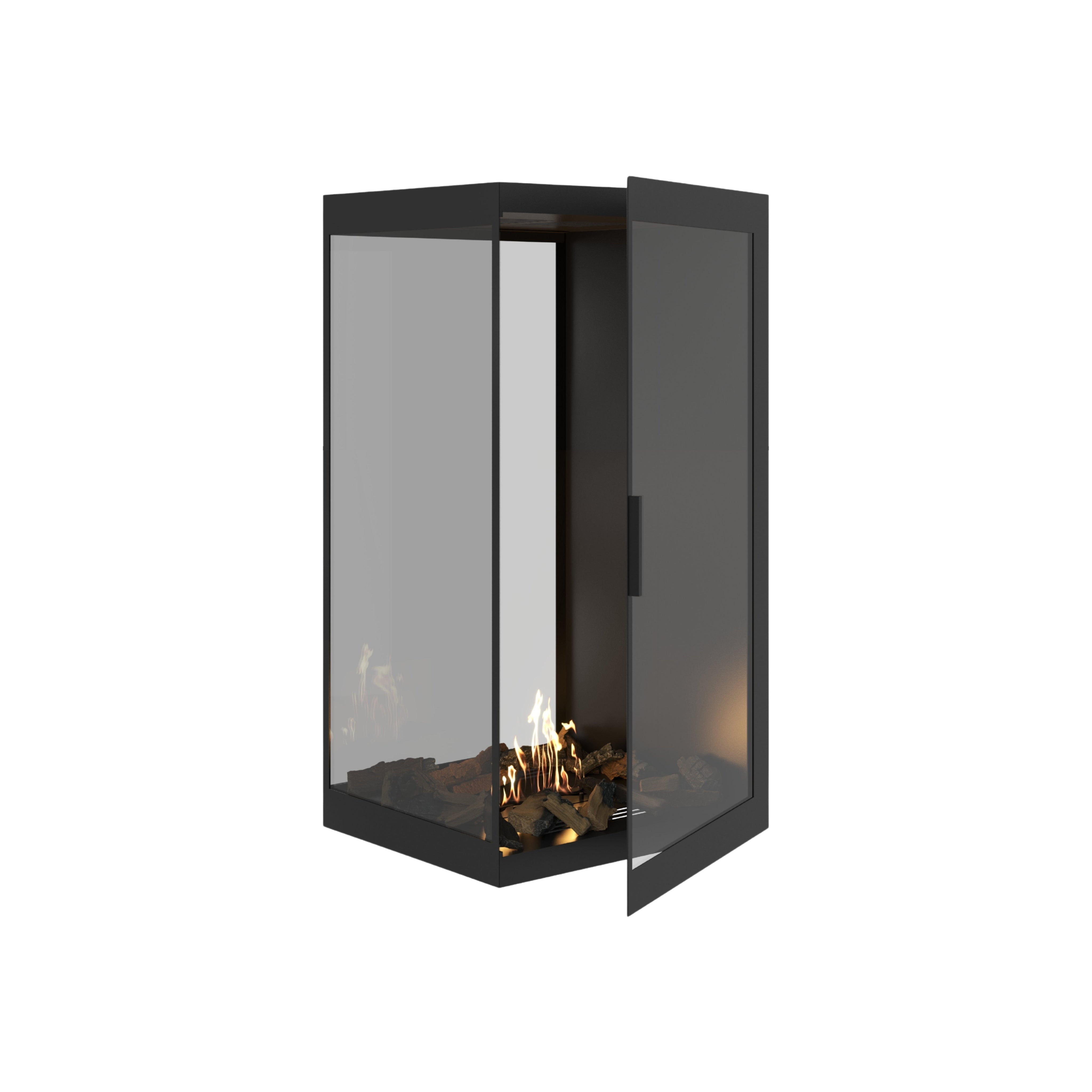 Saint roomdivider met volle glaswand 70×100 cm — vooraanzicht