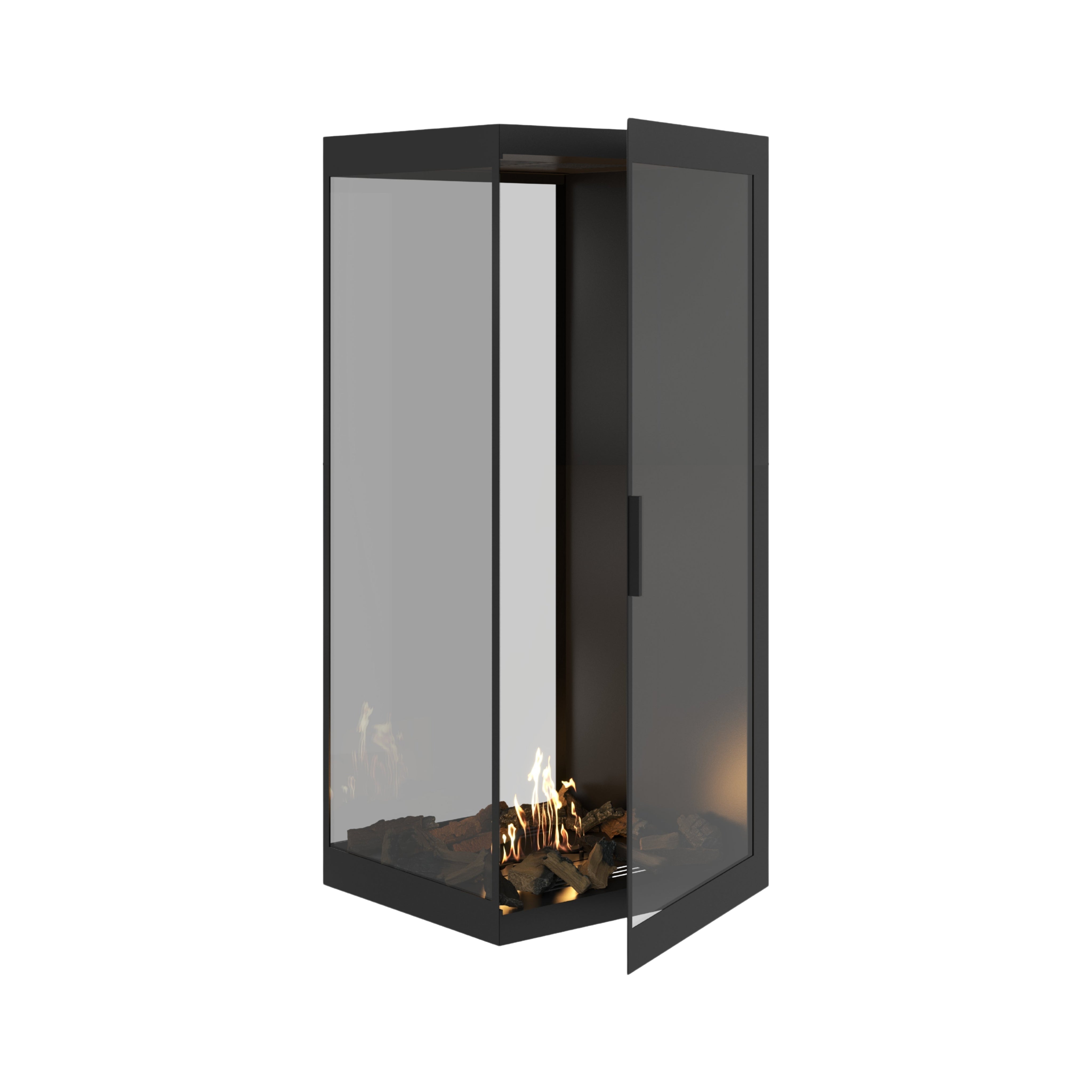 Saint roomdivider met volle glaswand 70×140 cm — vooraanzicht