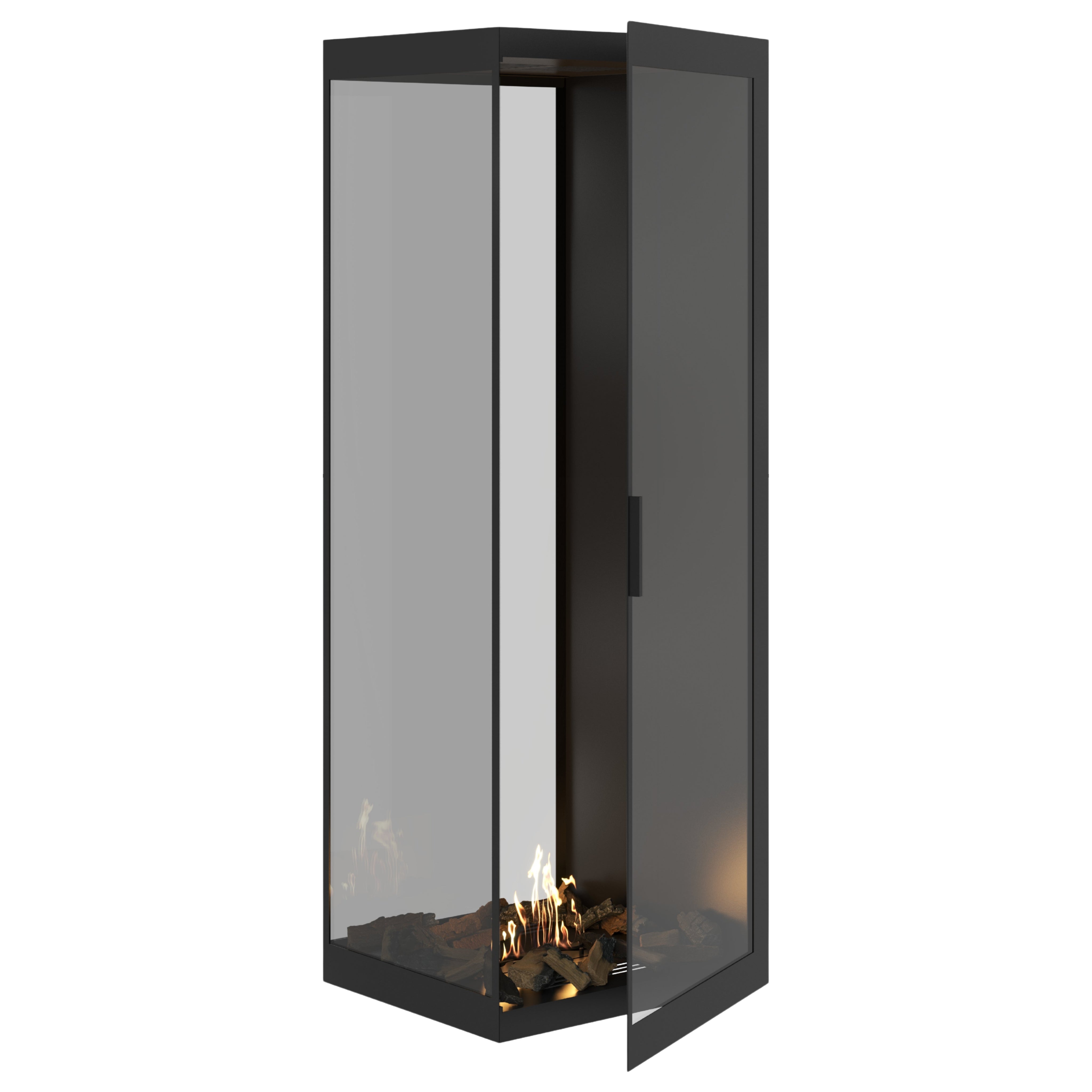 Saint roomdivider met volle glaswand 70×200 cm — vooraanzicht