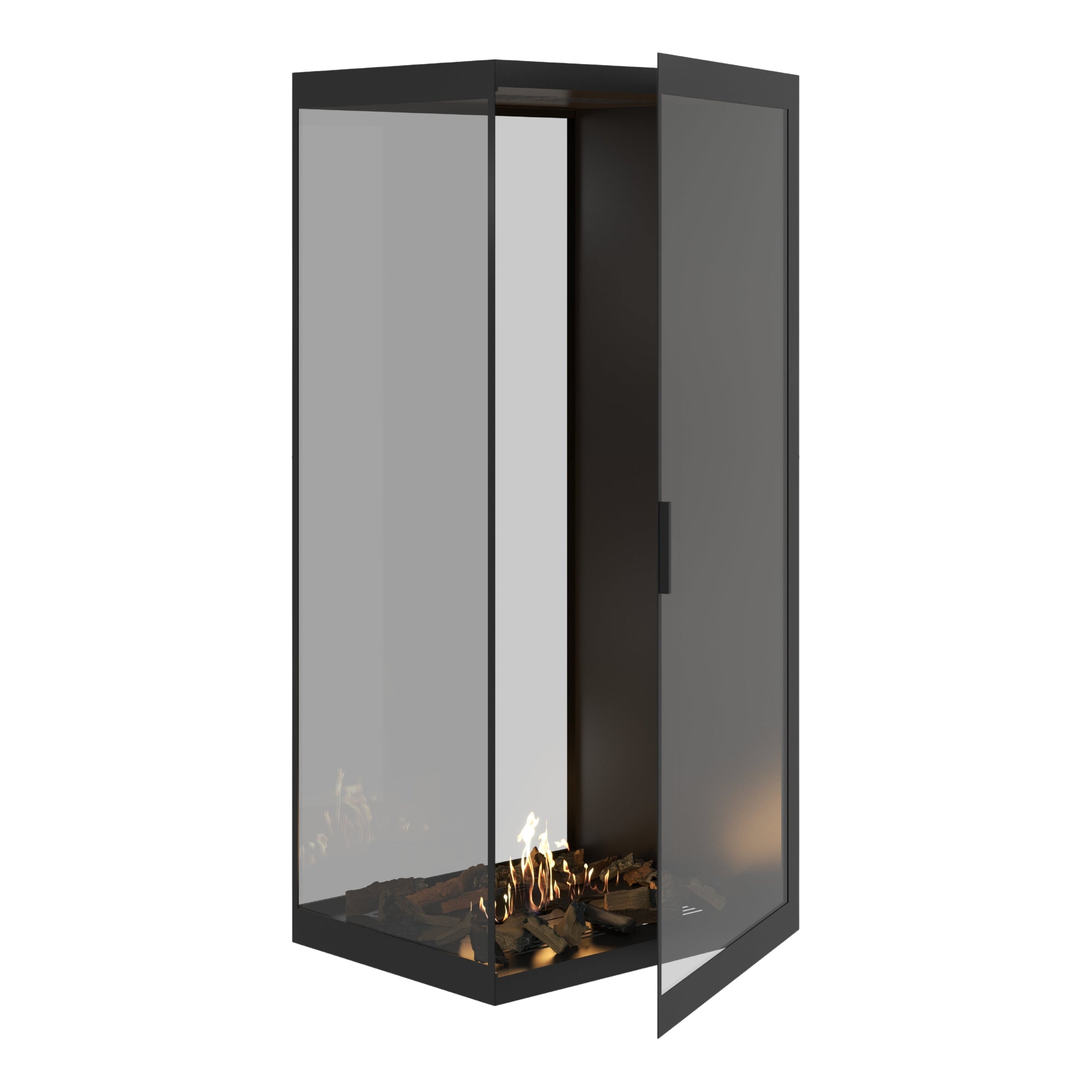 Saint roomdivider met volle glaswand 80×180 cm — vooraanzicht