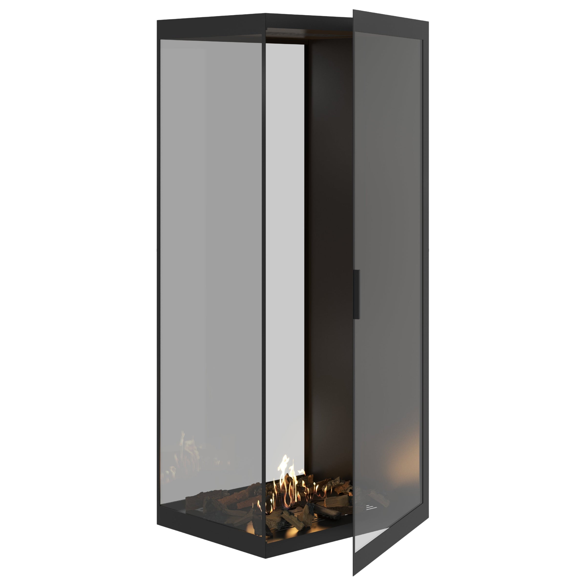 Saint roomdivider met volle glaswand 80×200 cm — vooraanzicht
