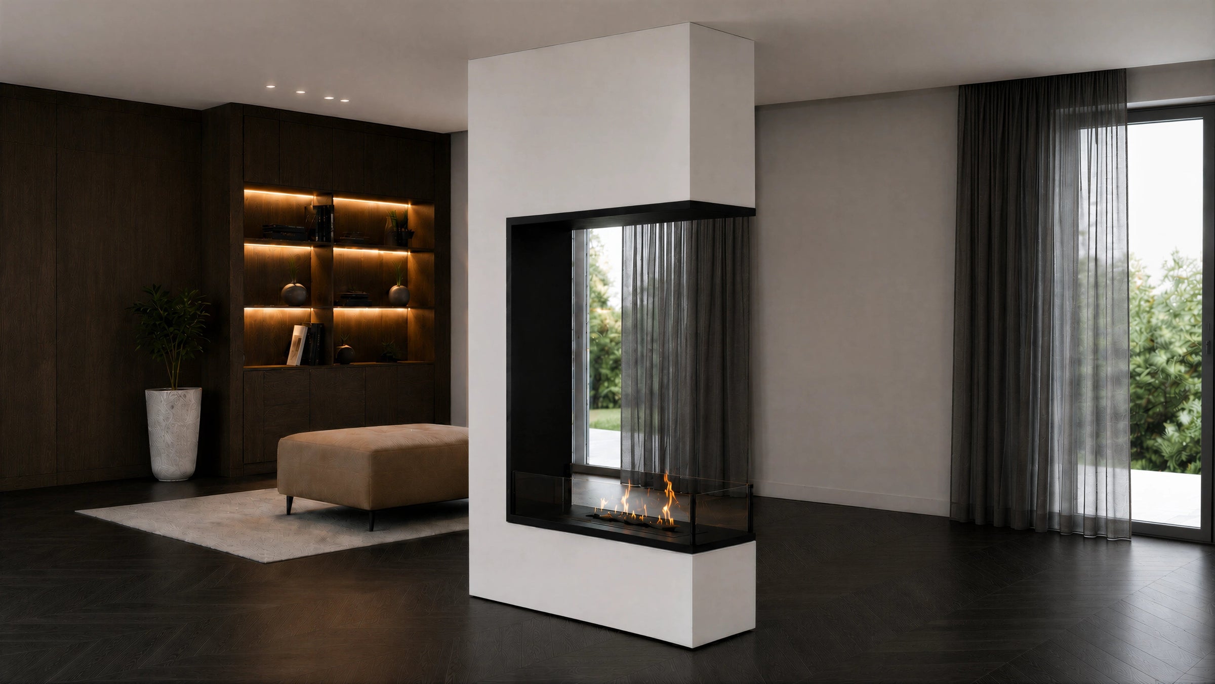 Saint Roomdivider Met Laag Glas 60 x 120 cm – afbeelding 2