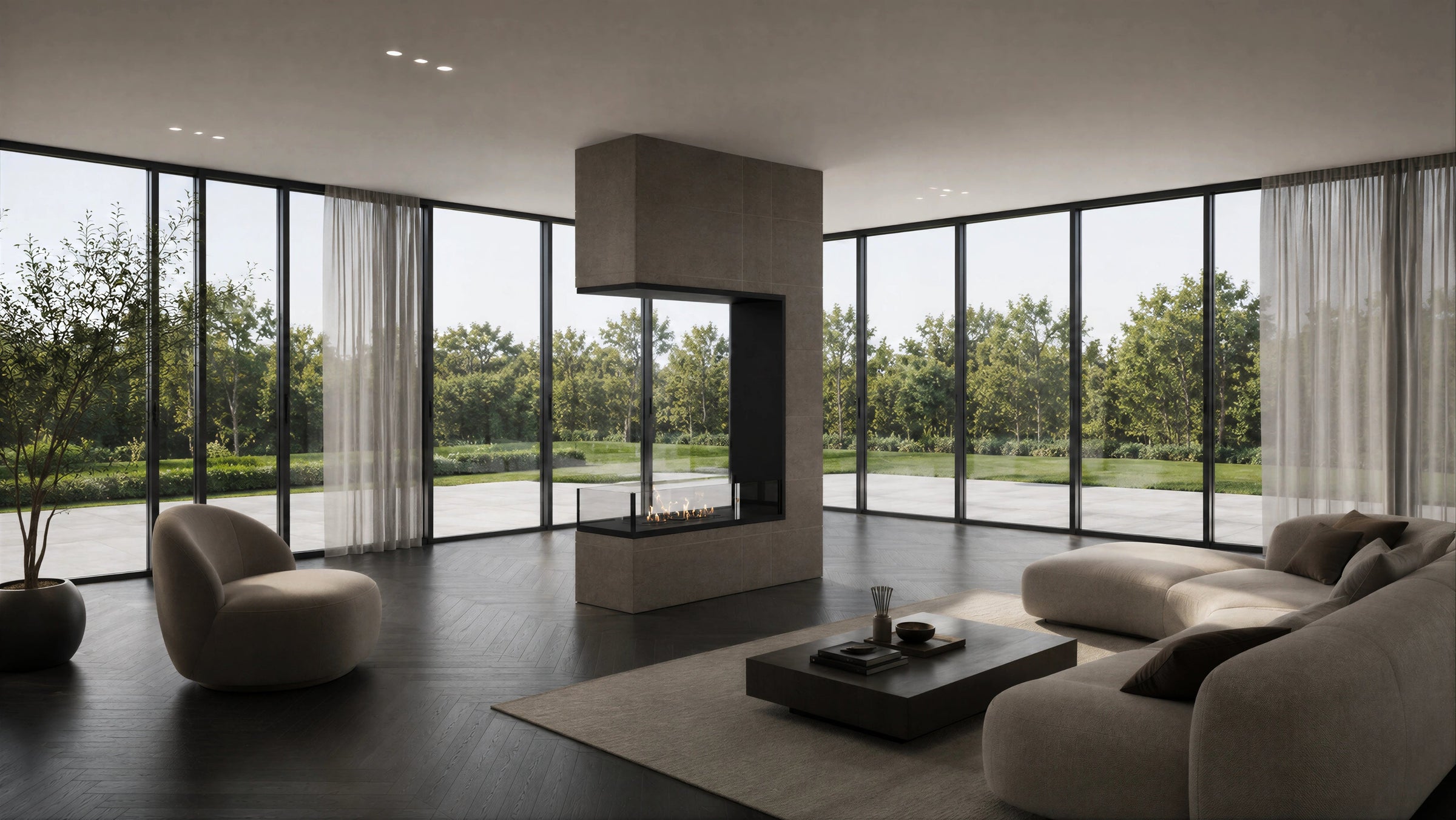 Saint Roomdivider Met Laag Glas 80 x 160 cm – afbeelding 3
