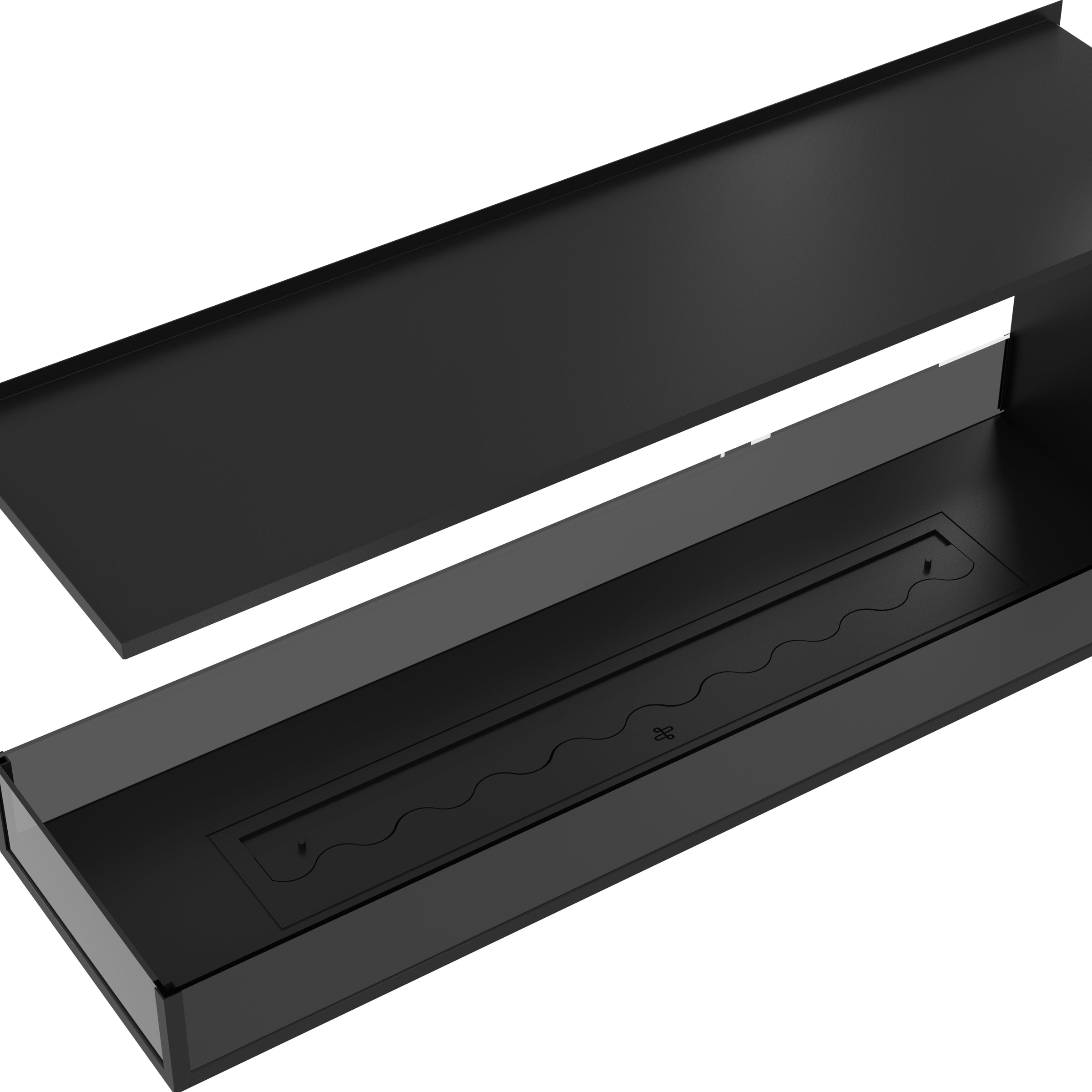 Saint U Vorm Driezijdig Inbouwhaard 150 cm