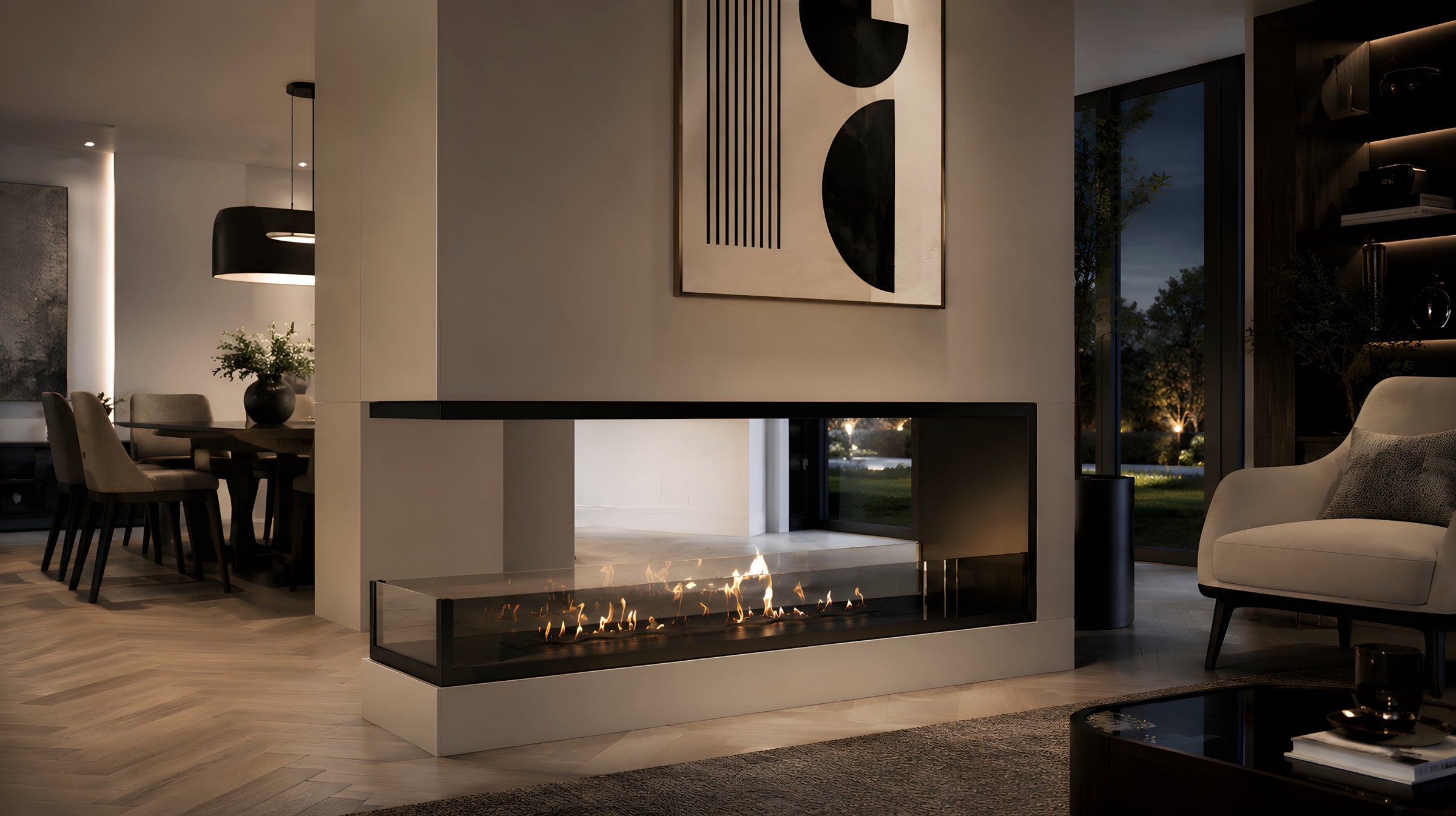 Saint U Vorm Driezijdig Inbouwhaard 160 cm