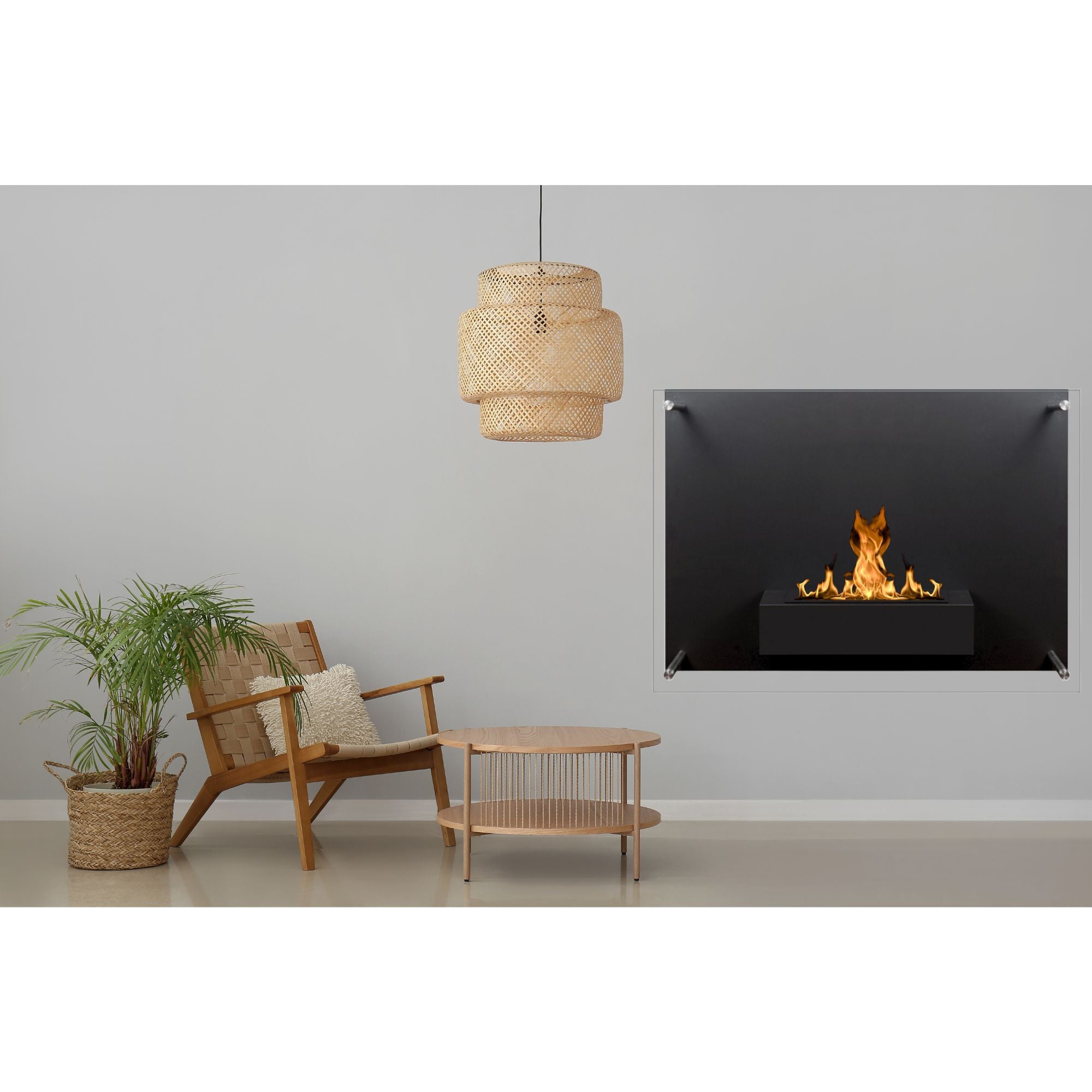 San Bio Ethanol Wandhaard 88 cm – afbeelding 3