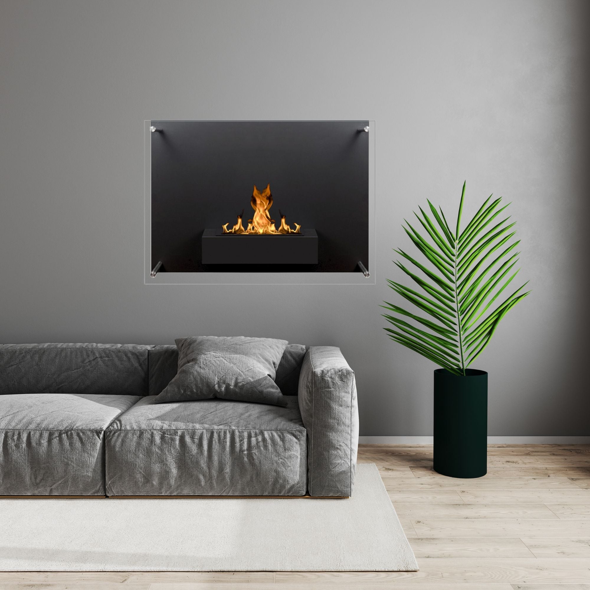 San Bio Ethanol Wandhaard 88 cm – afbeelding 4