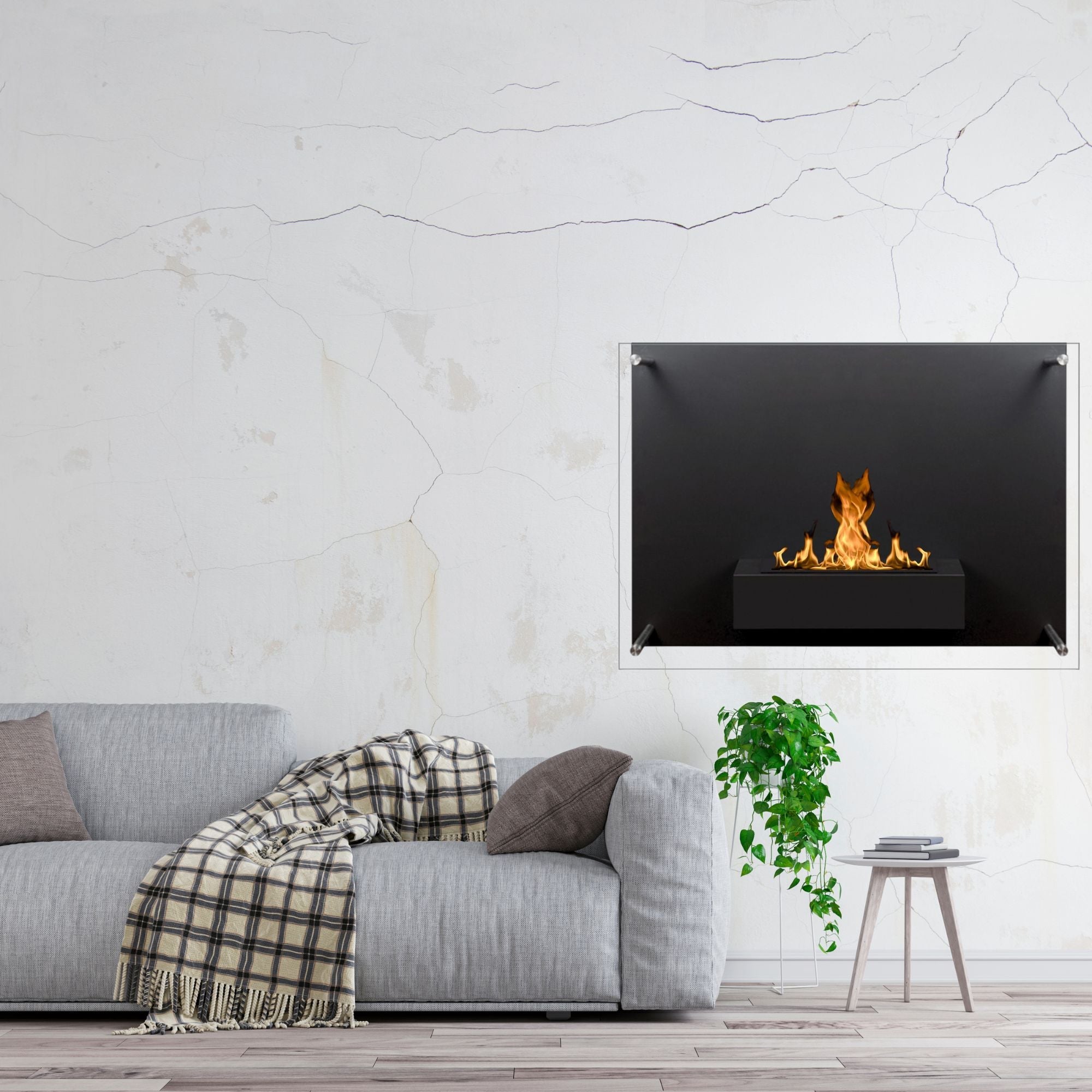 San Bio Ethanol Wandhaard 88 cm – afbeelding 5