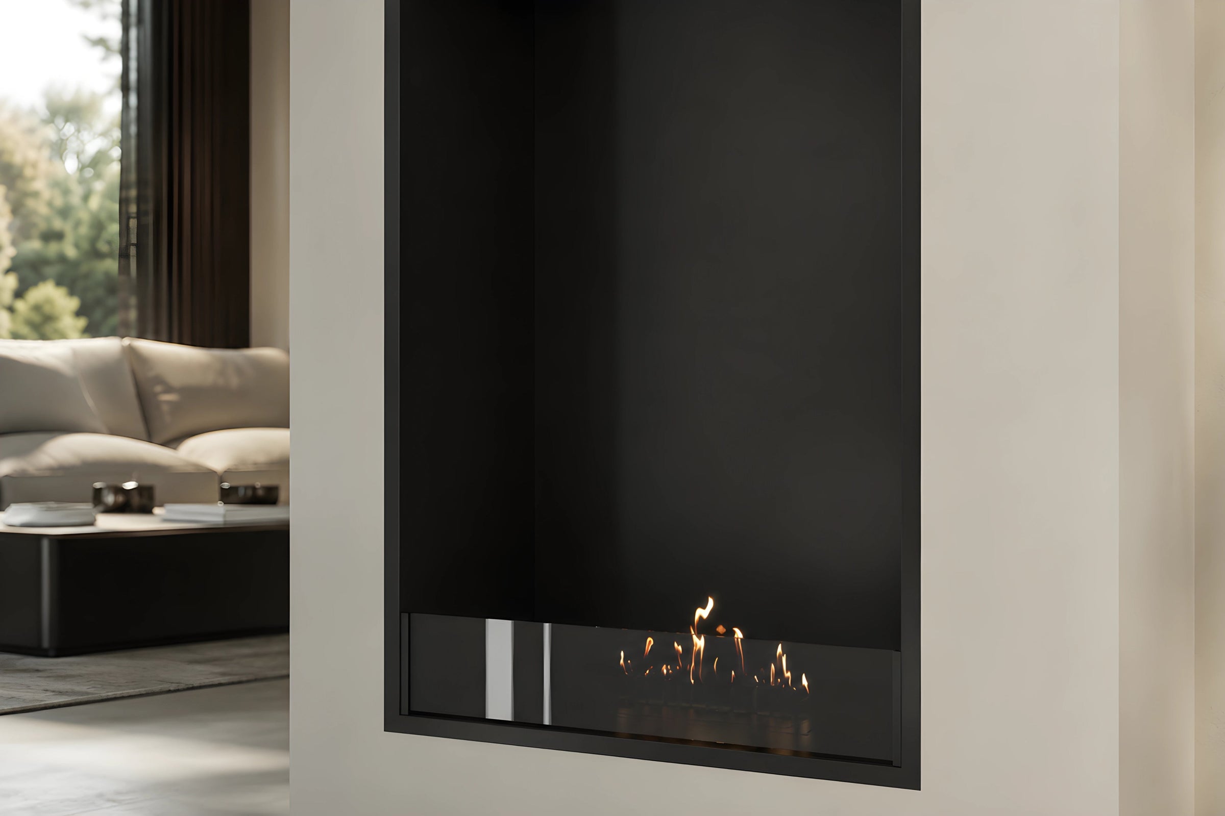 Selected Vertical Enkelzijdige Inbouwhaard 70 x 160 cm