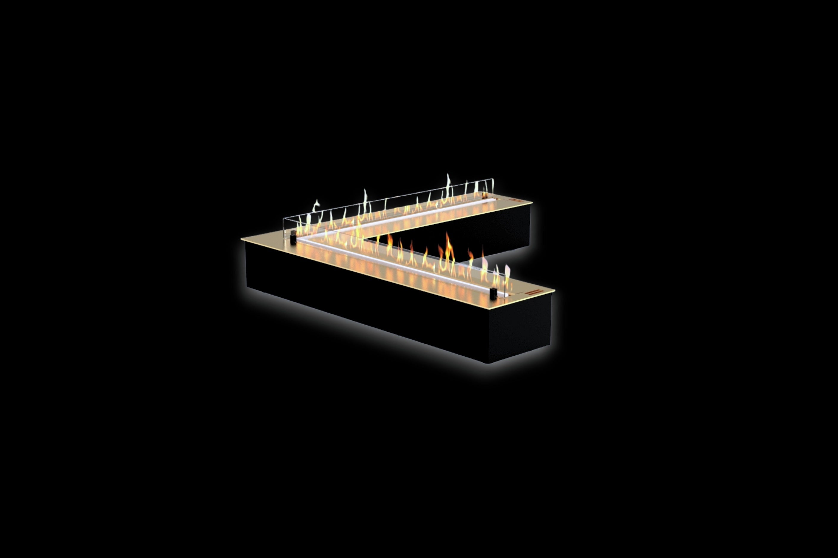 Smart Fire A5 Hoek Automatische Brander 1000 x 1000 mm