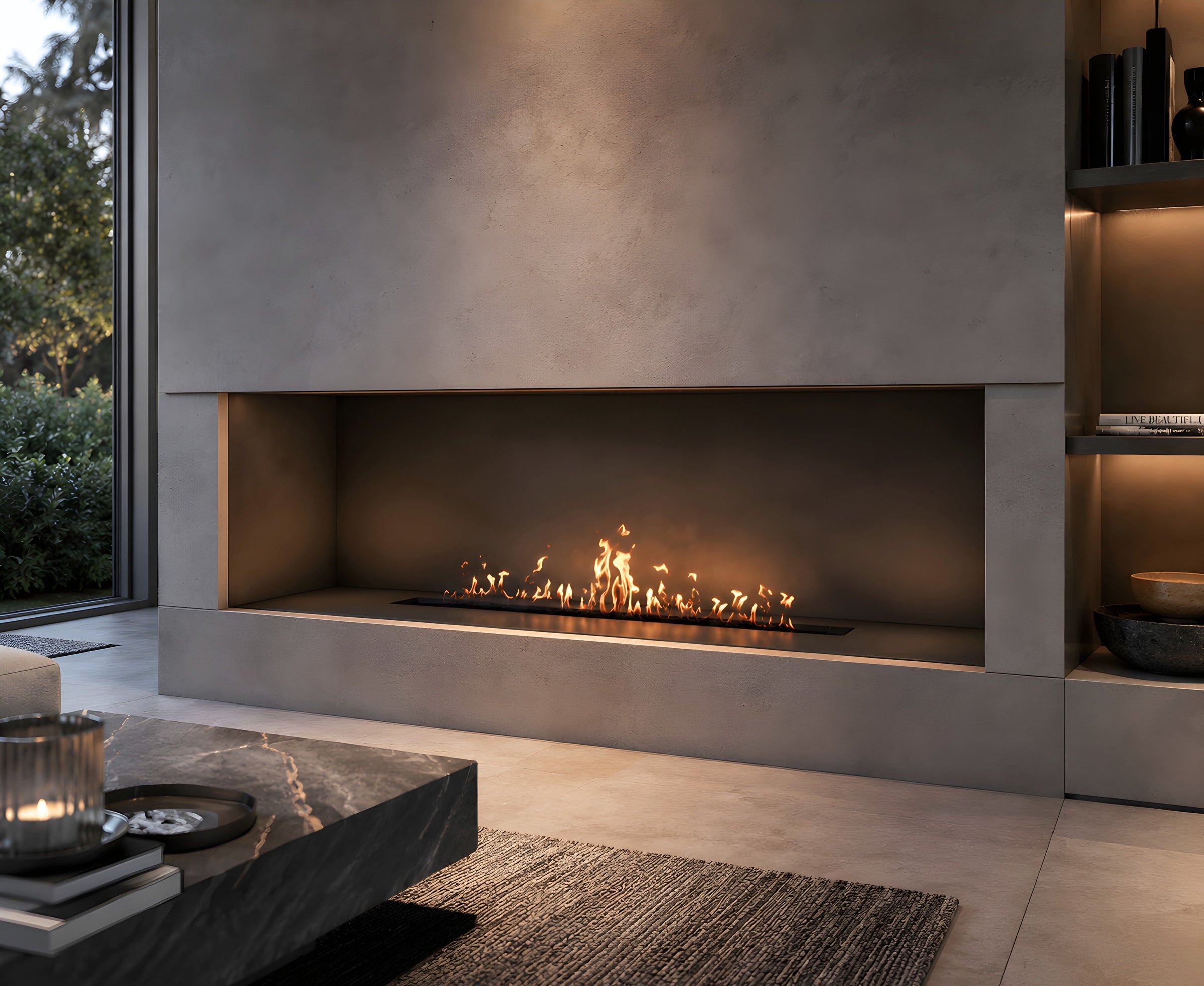 Solo Line Inbouwbrander 130 cm