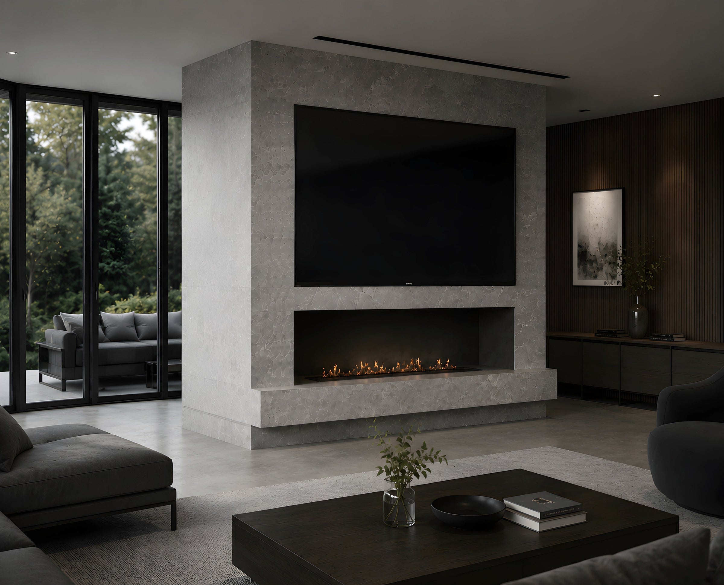 Solo Line Inbouwbrander 160 cm