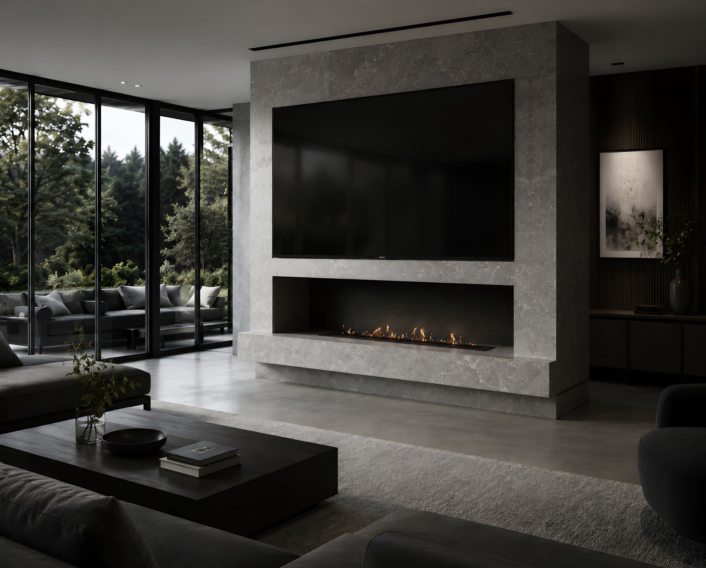 Solo Line Inbouwbrander 160 cm