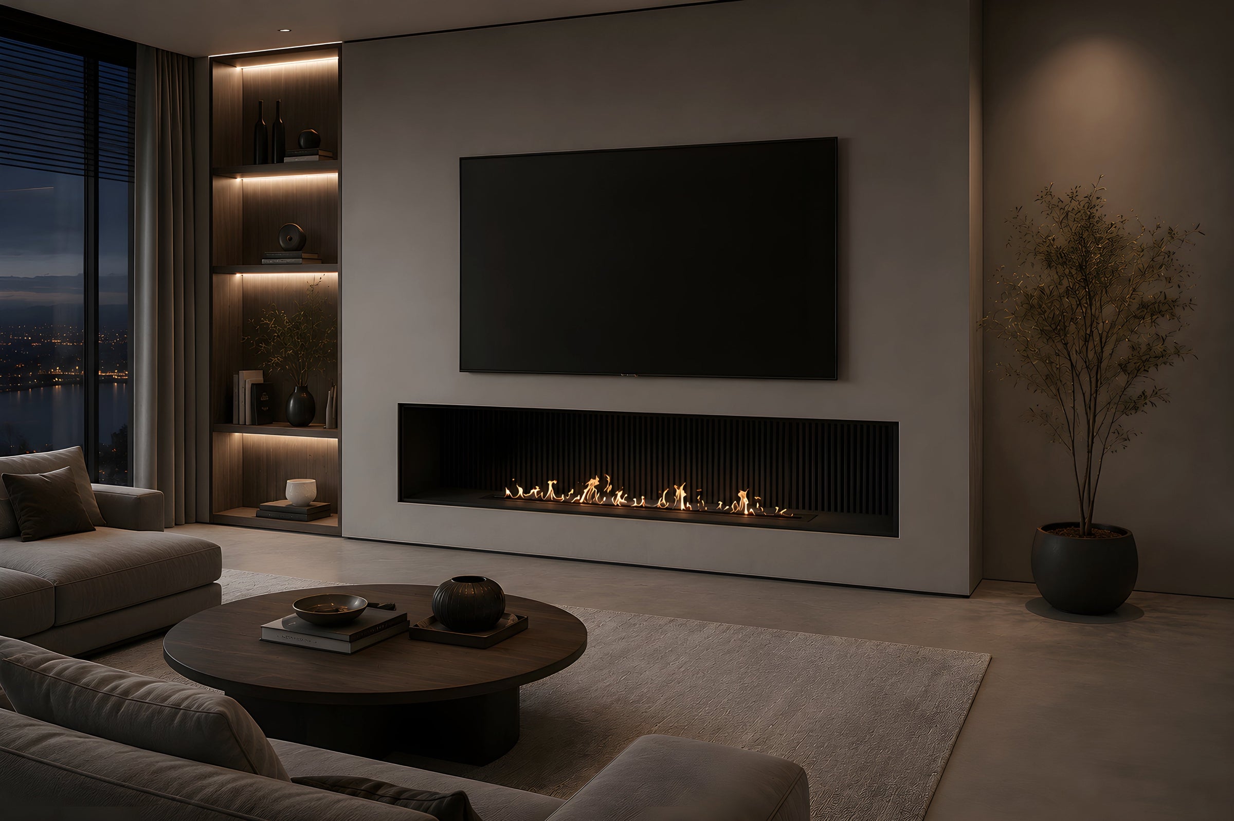 Solo Line Inbouwbrander 170 cm