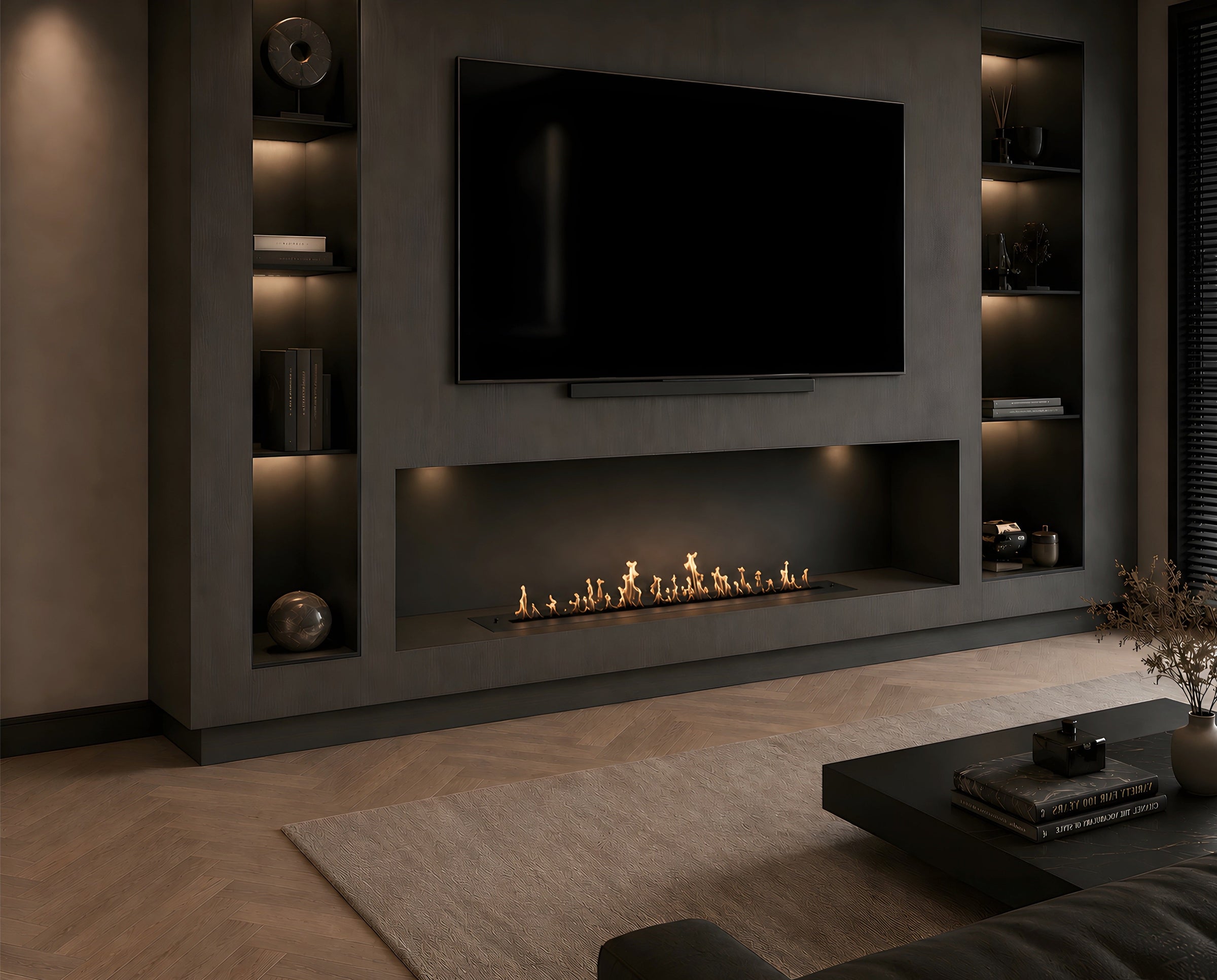 Solo Line Inbouwbrander 190 cm