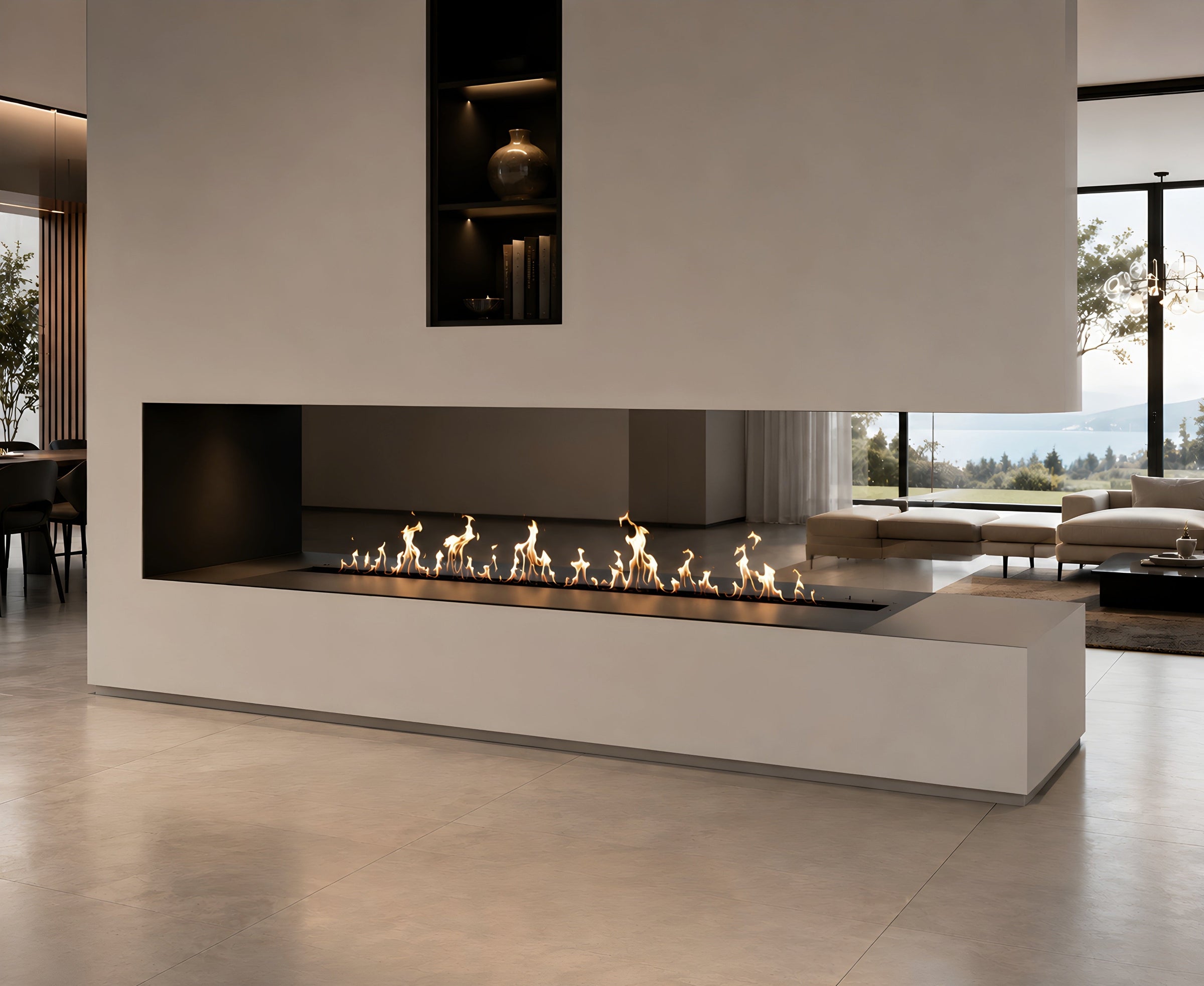 Solo Line Inbouwbrander 200 cm