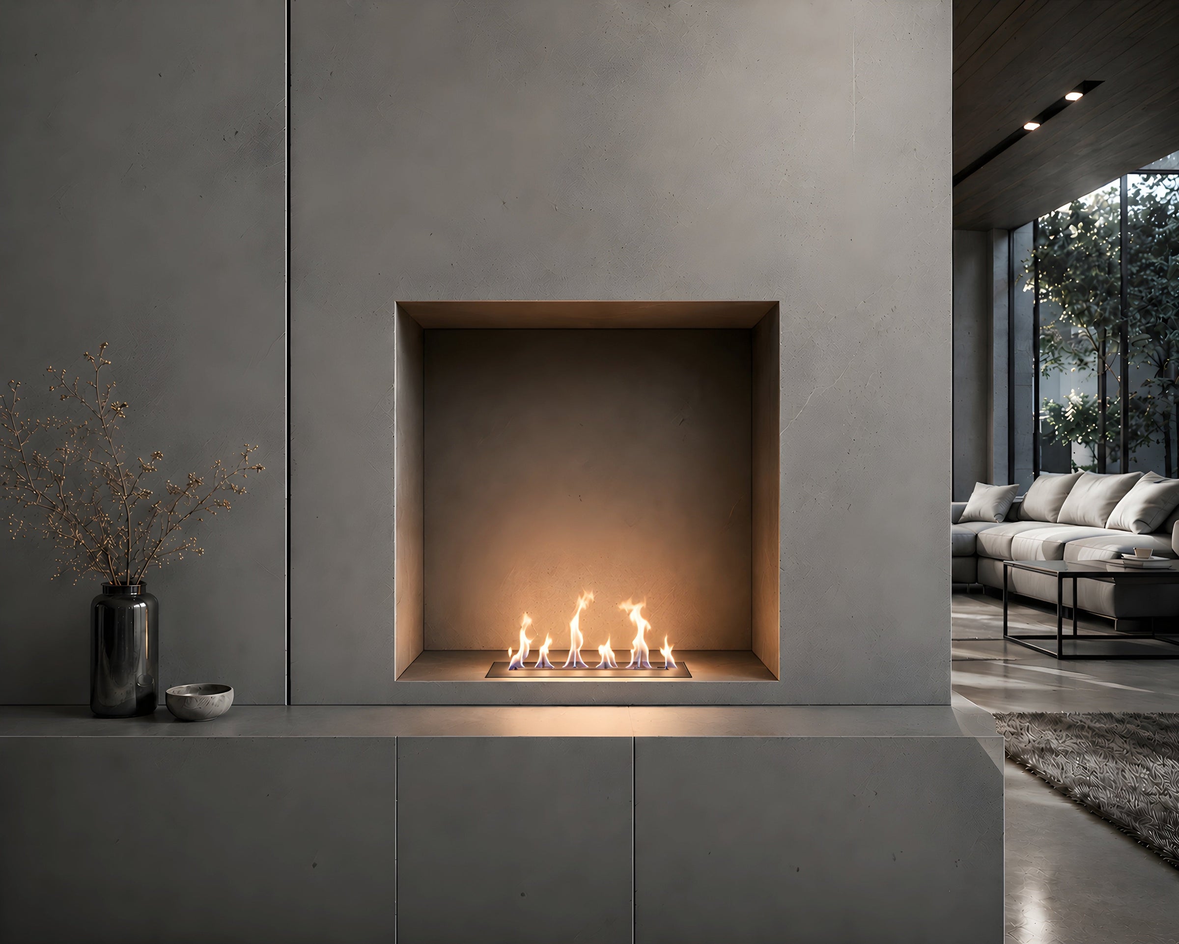Solo Line Inbouwbrander RVS 30 cm