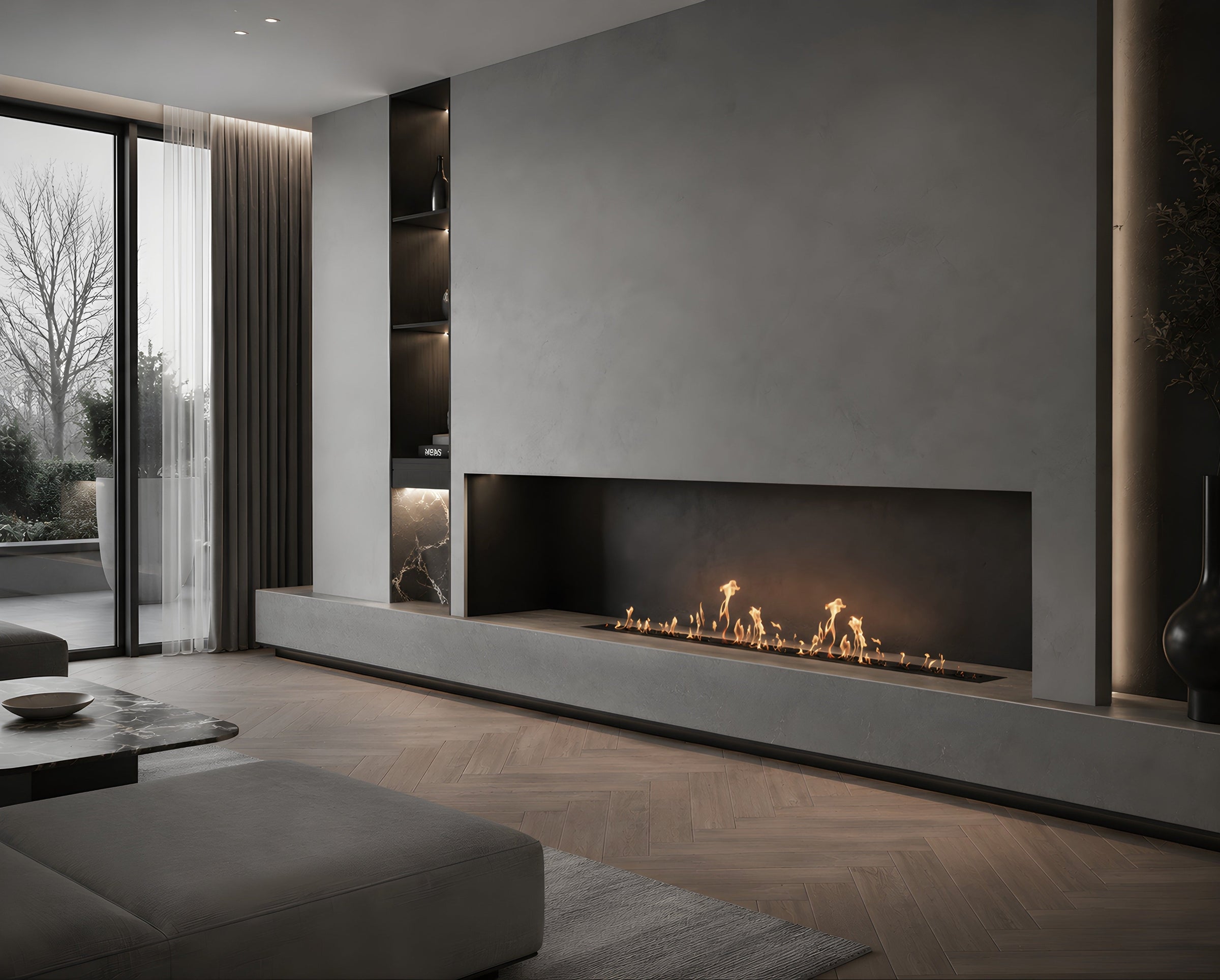 Solo Wave Inbouwbrander 190 cm