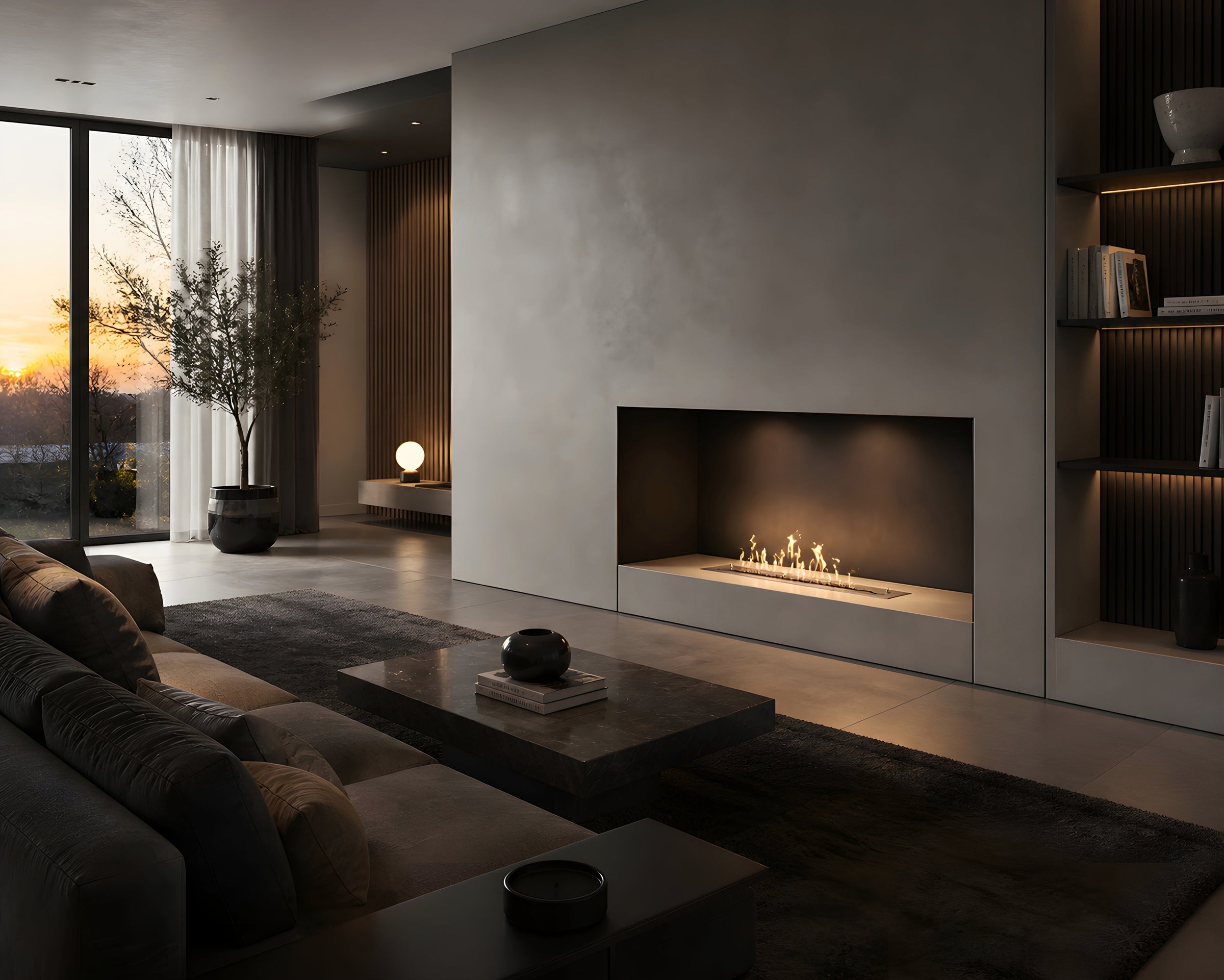 Solo Wave Inbouwbrander RVS 70 cm
