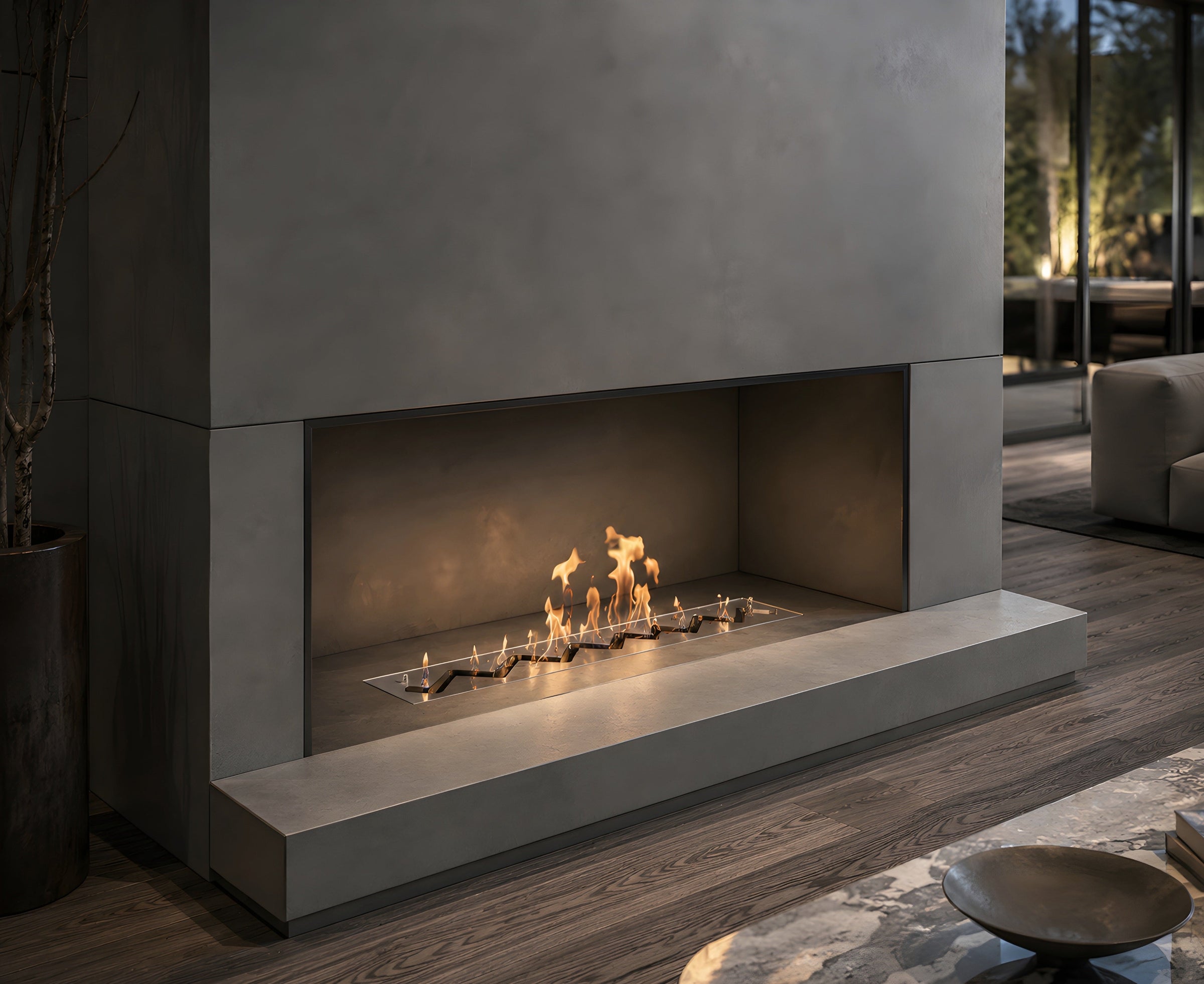 Solo Zigzag Inbouwbrander RVS 70 cm