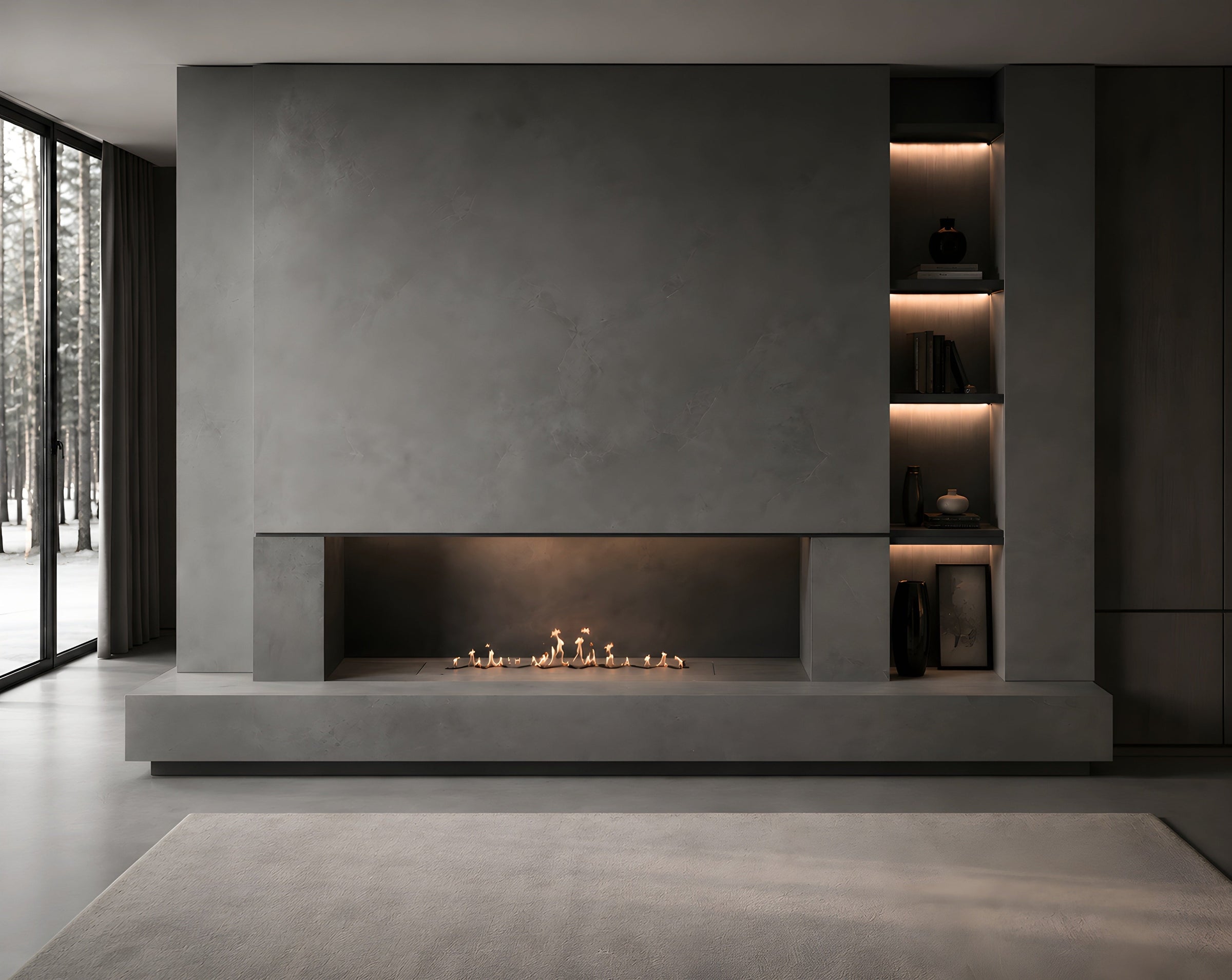 Solo Zigzag Inbouwbrander RVS 90 cm