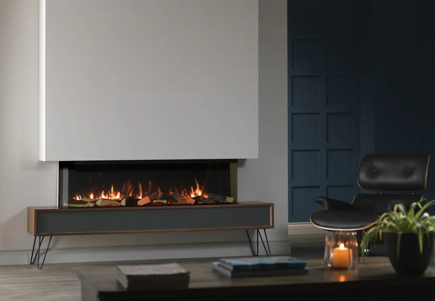 Trimline Solus Elektrische Inbouwhaard Driezijdig 130 cm – afbeelding 4