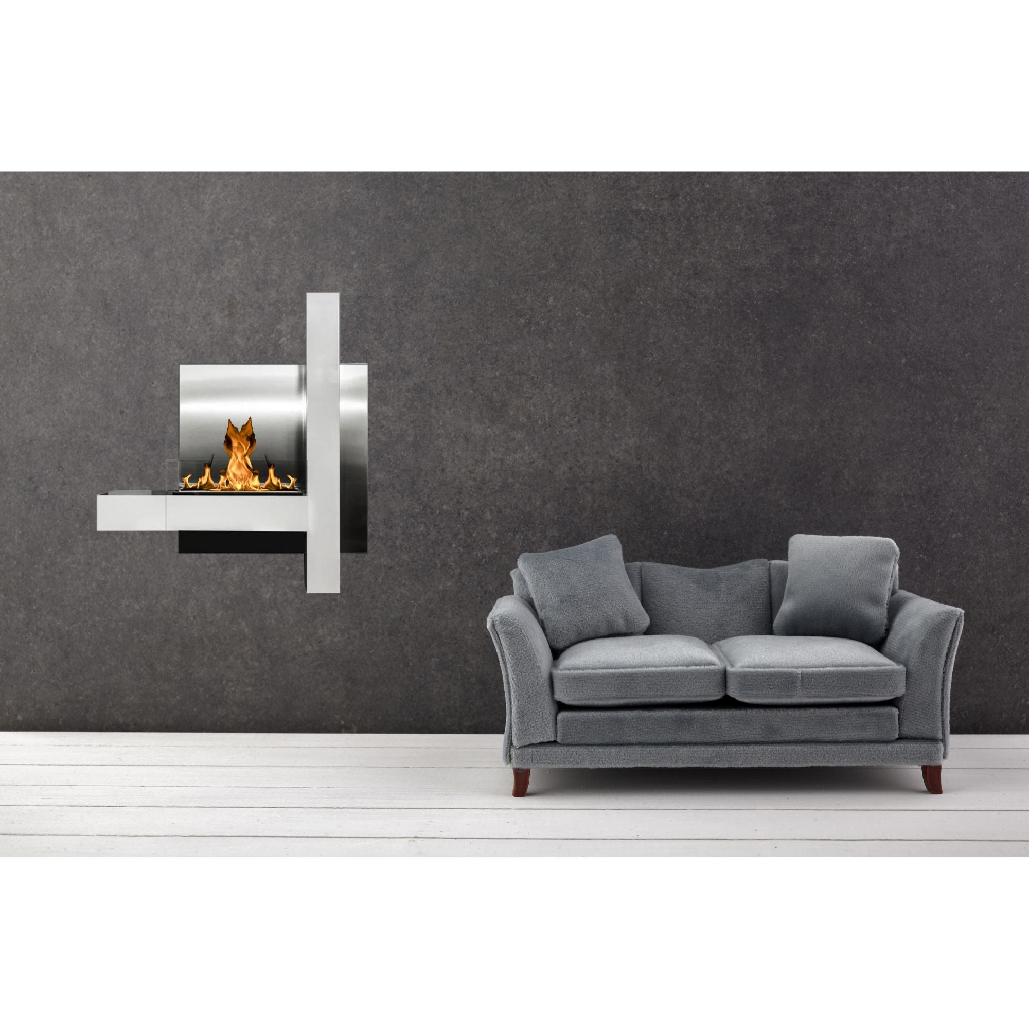 Vachi Wit Bio Ethanol Wandhaard H90 cm – afbeelding 2