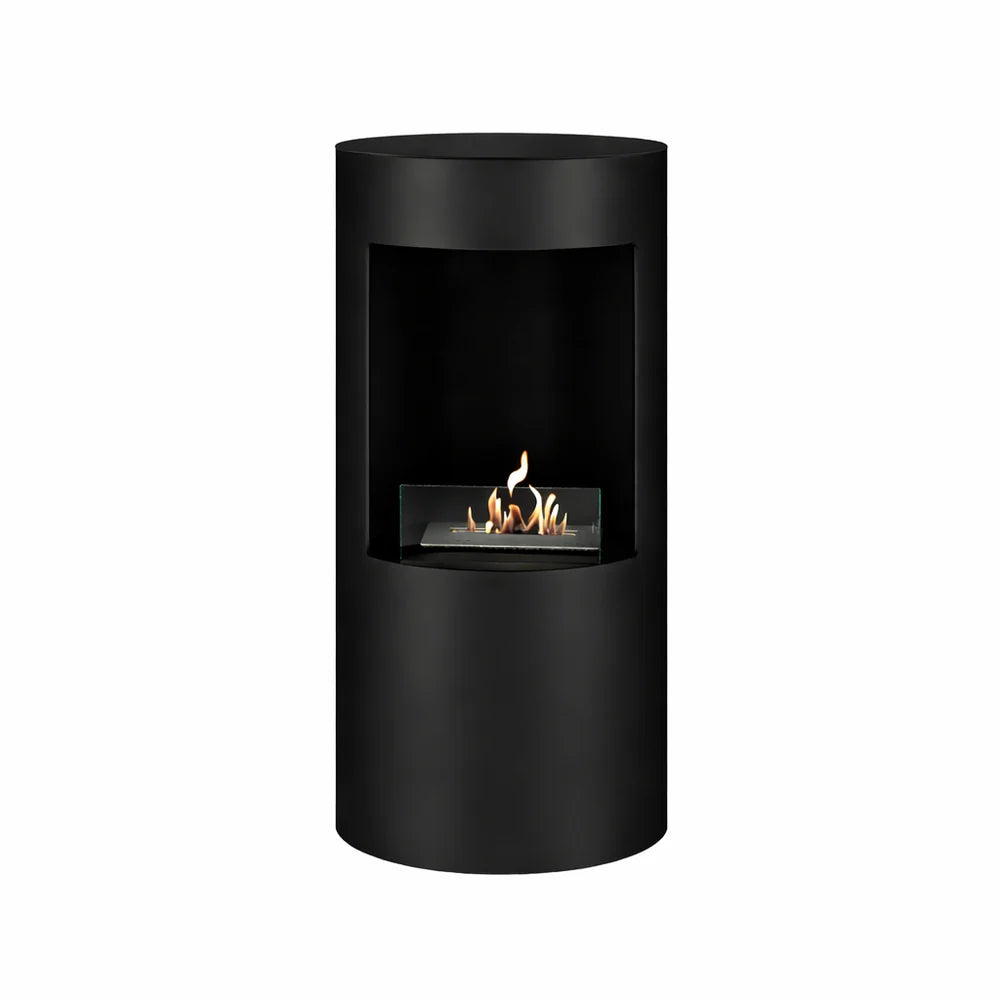 Vale Zwart Bio Ethanol Vrijstaand Kachel H80 CM
