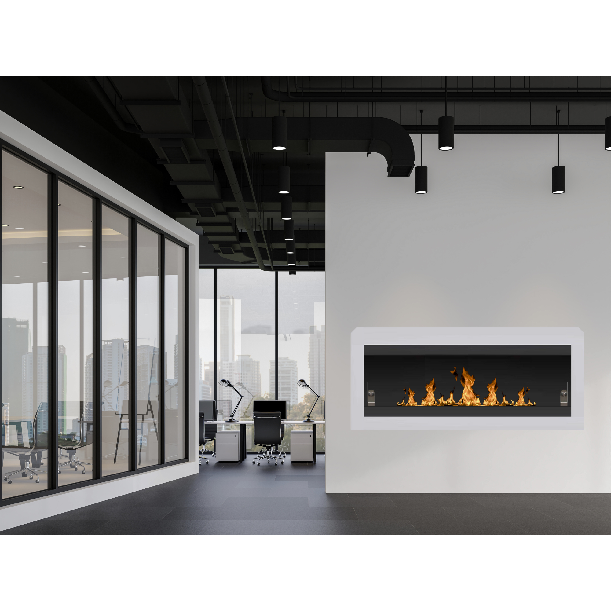 Vila XL W Bio Ethanol Wandhaard 110 CM