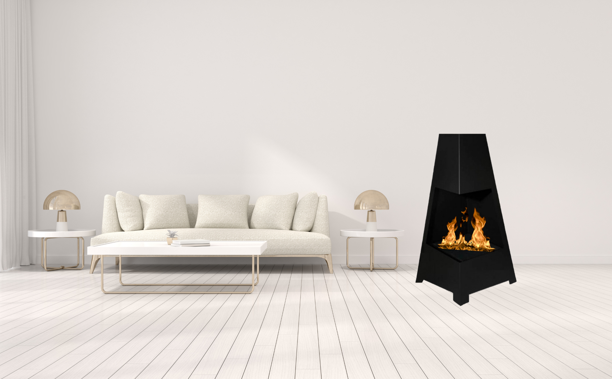 Vioro Bio Ethanol Vrijstaand Haard H100 cm – afbeelding 2