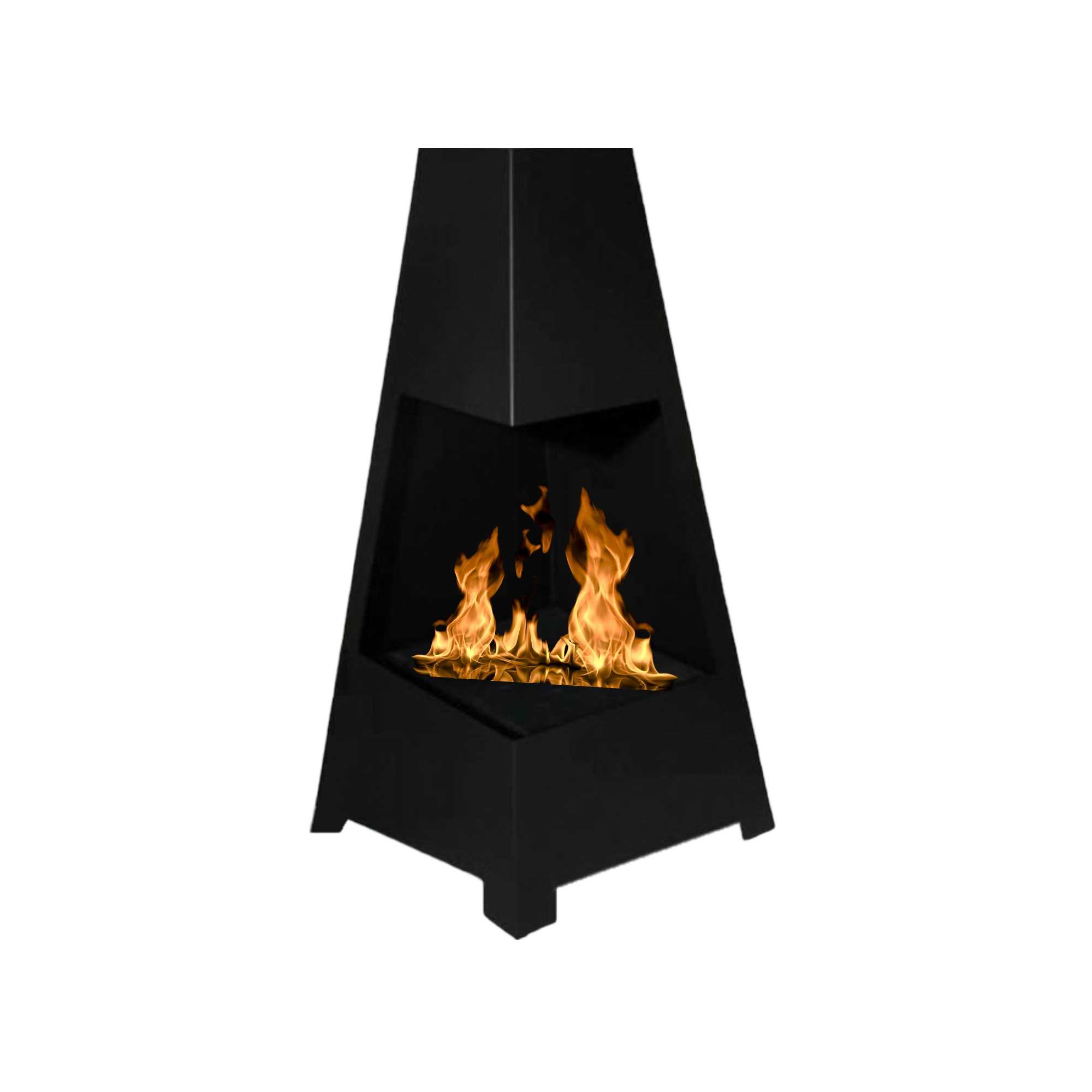 Vioro Bio Ethanol Vrijstaand Haard H100 cm – afbeelding 1