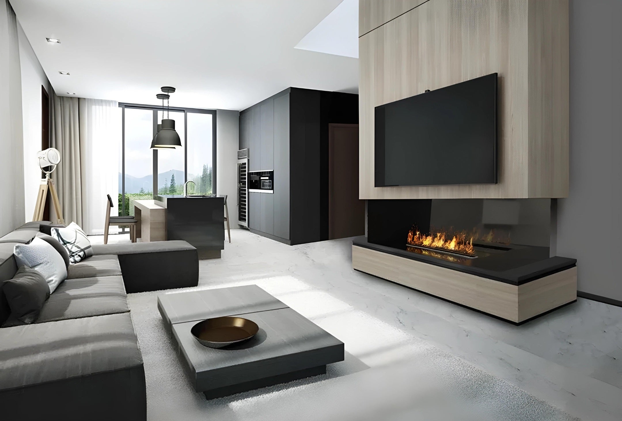 Wild Flame 3D Waterdamp Brander 130 cm